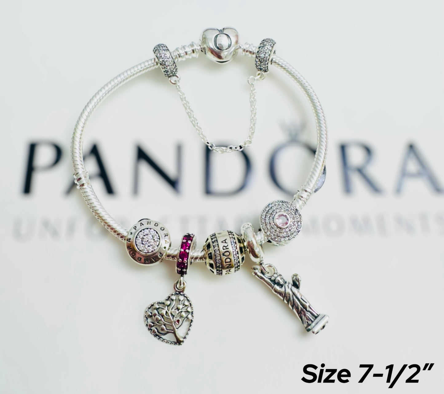 Pulsera con charm Plata Ale S925