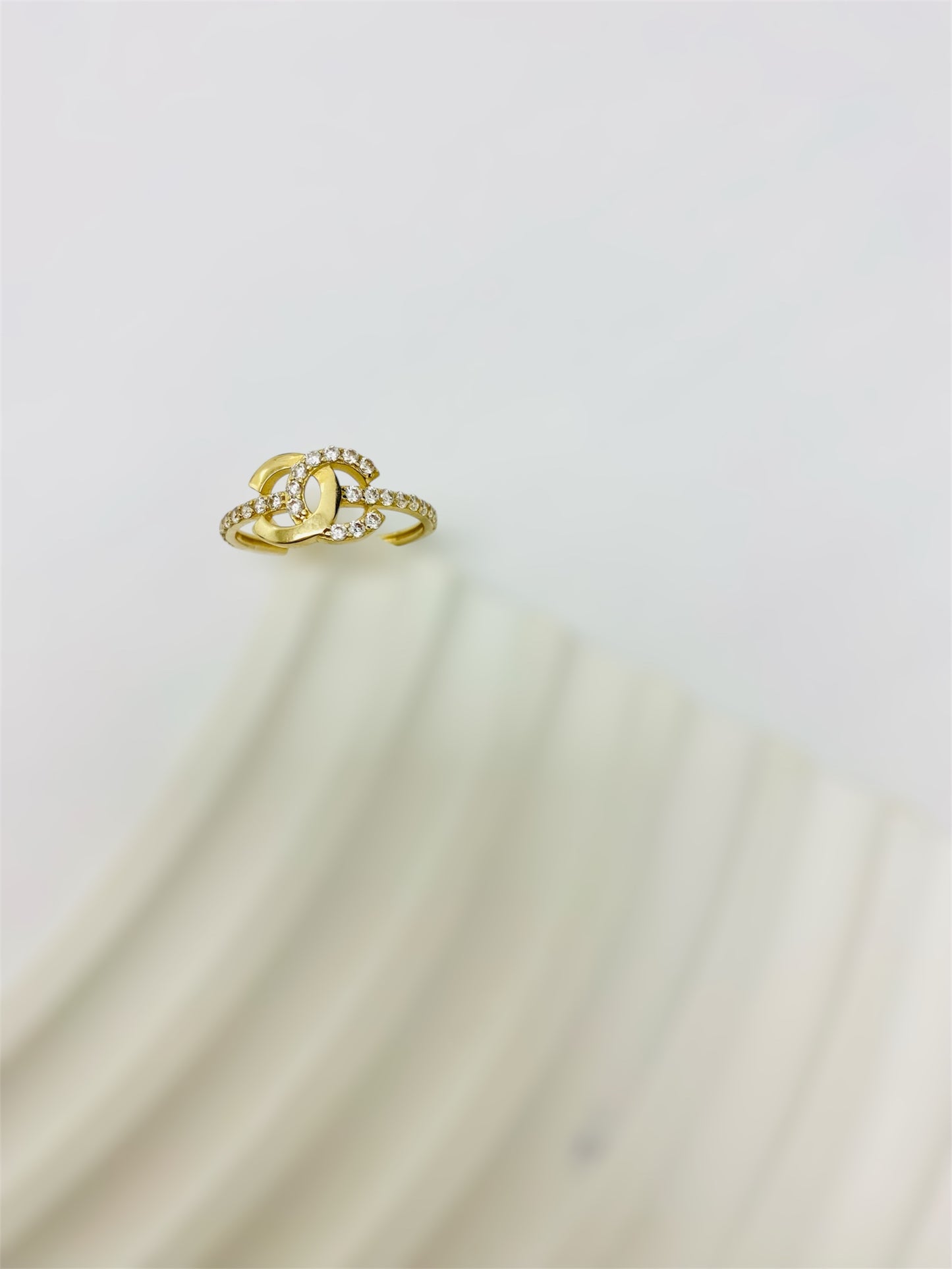 Anillo cc de 14 k