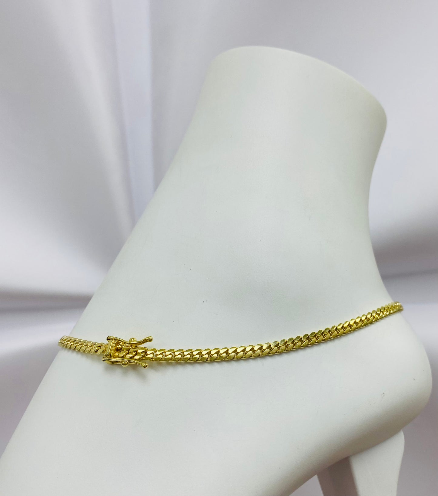 Tobillera Cuban link sólida