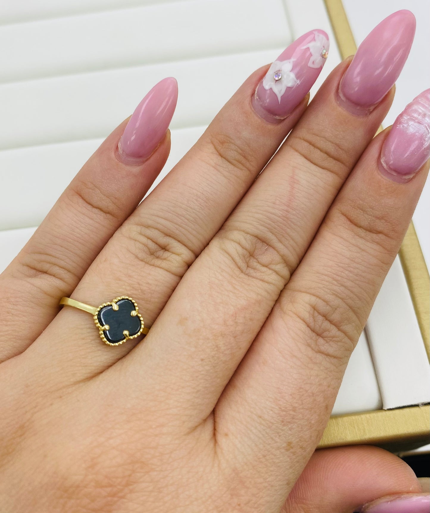 Anillo clover 10k