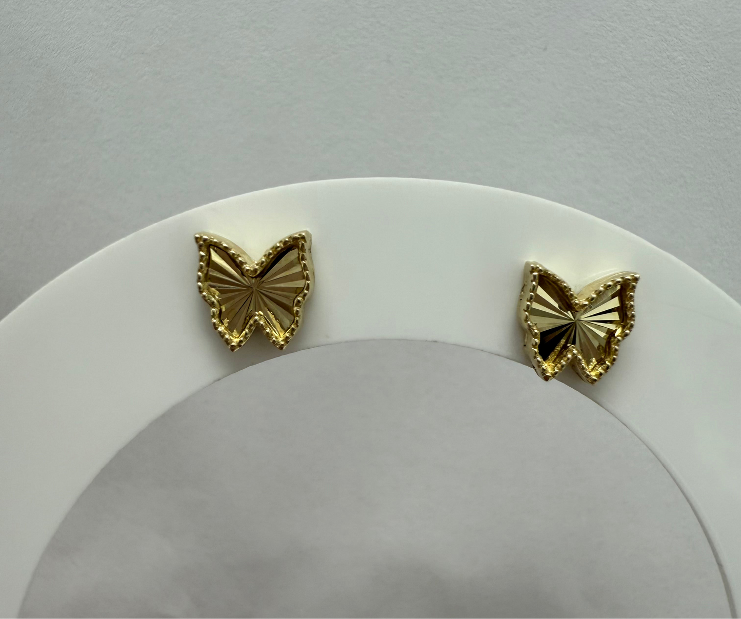 Aretes de mariposa 10K