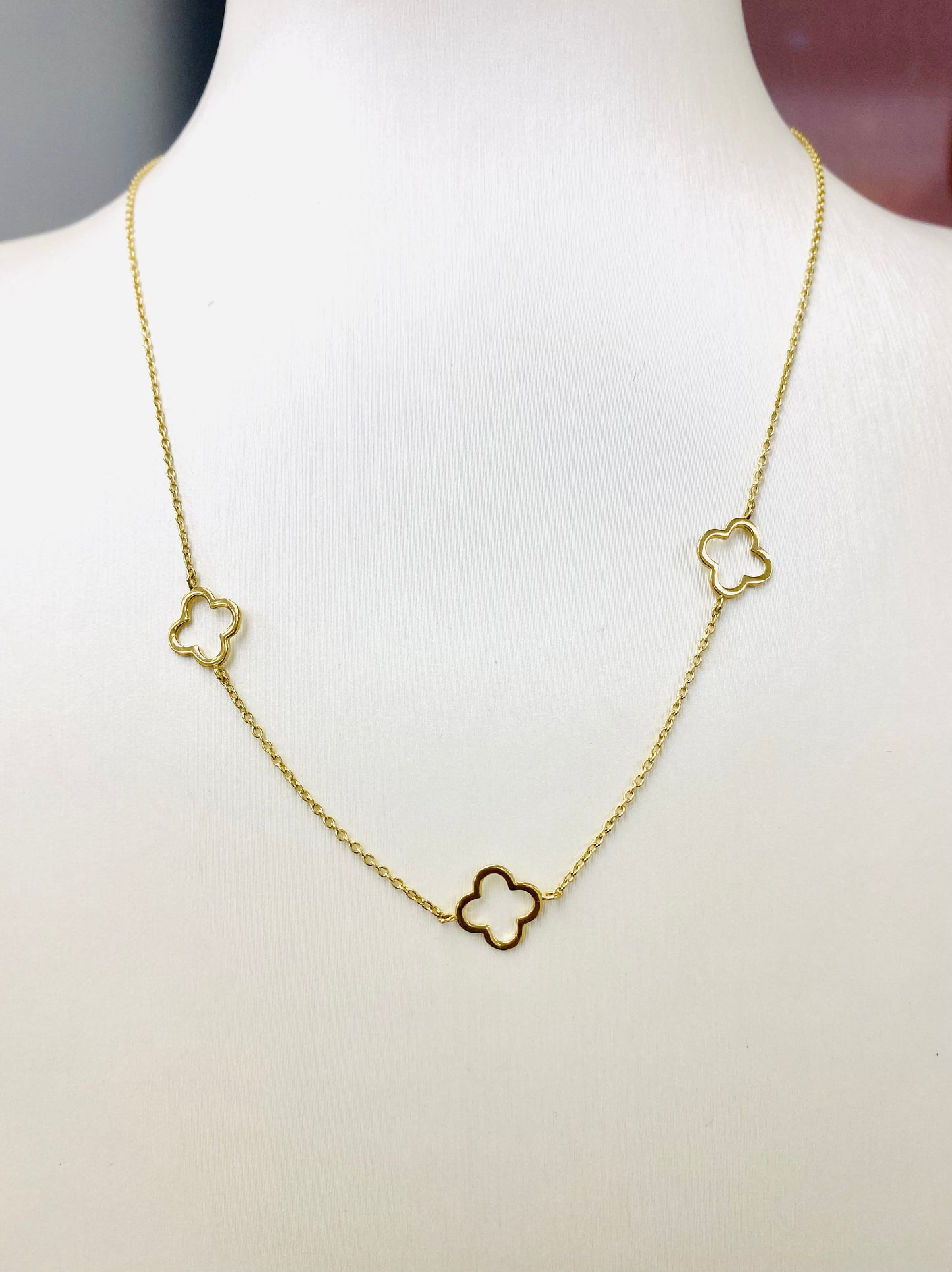 Cadena de flores 14K