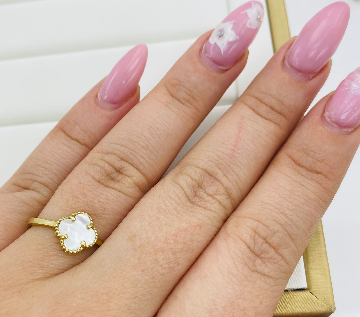 Anillo clover 10k