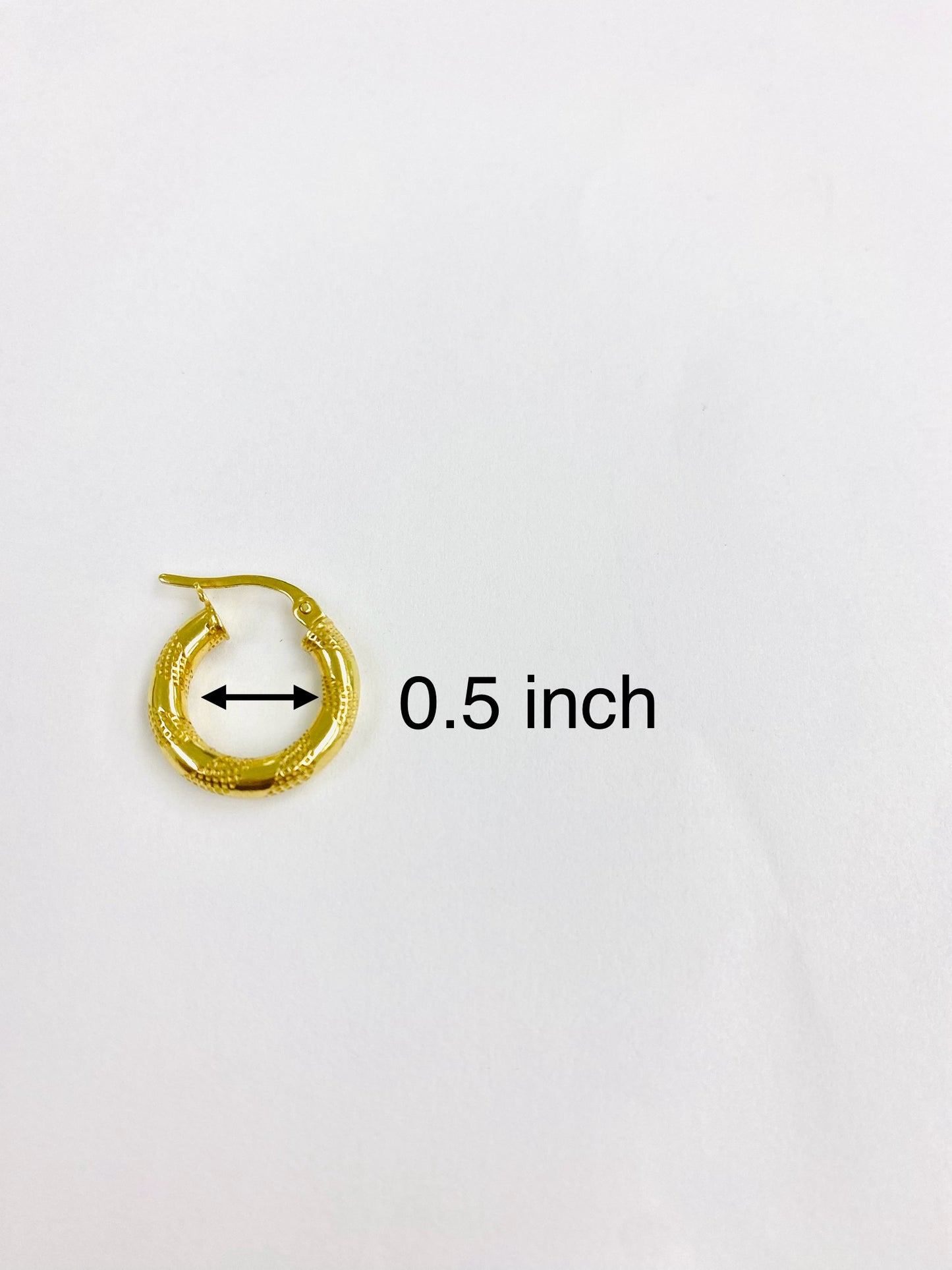 Argollas de 14K de 3 mm de grosor