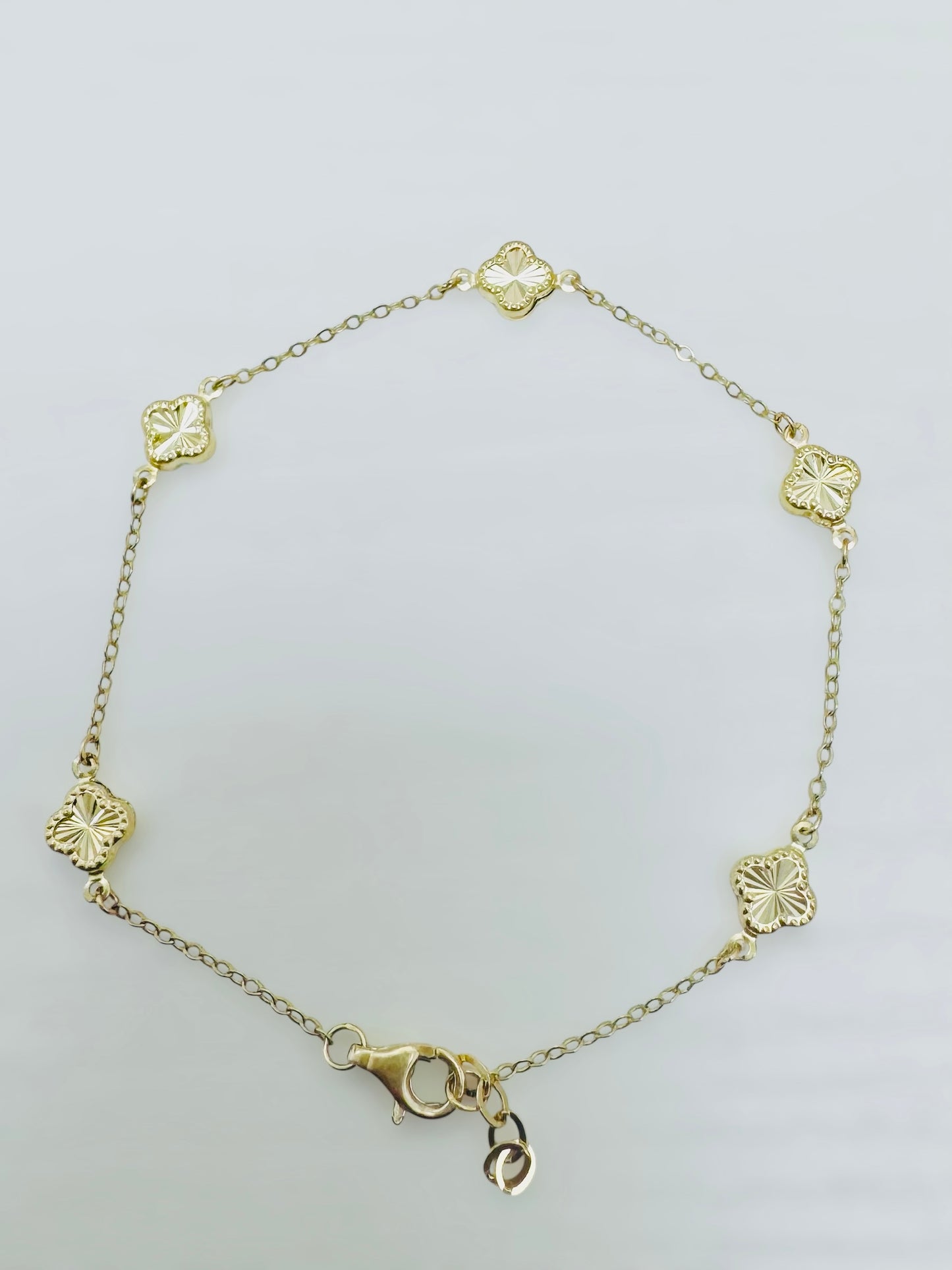 Pulsera mini clover 14K