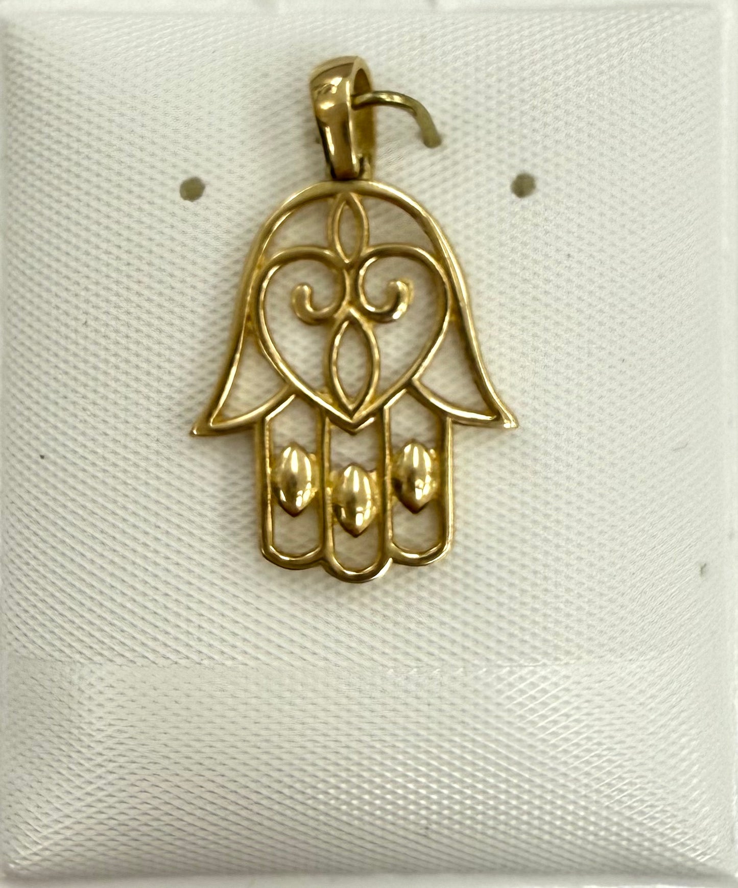 Dije de la mano de Fátima 14k