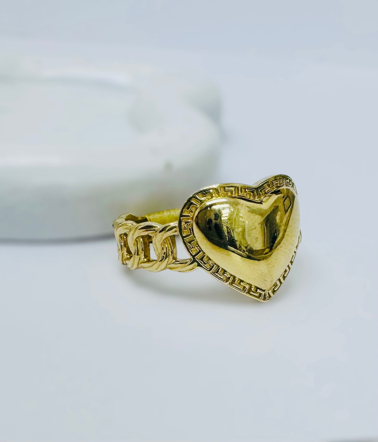 Anillo corazón 10k