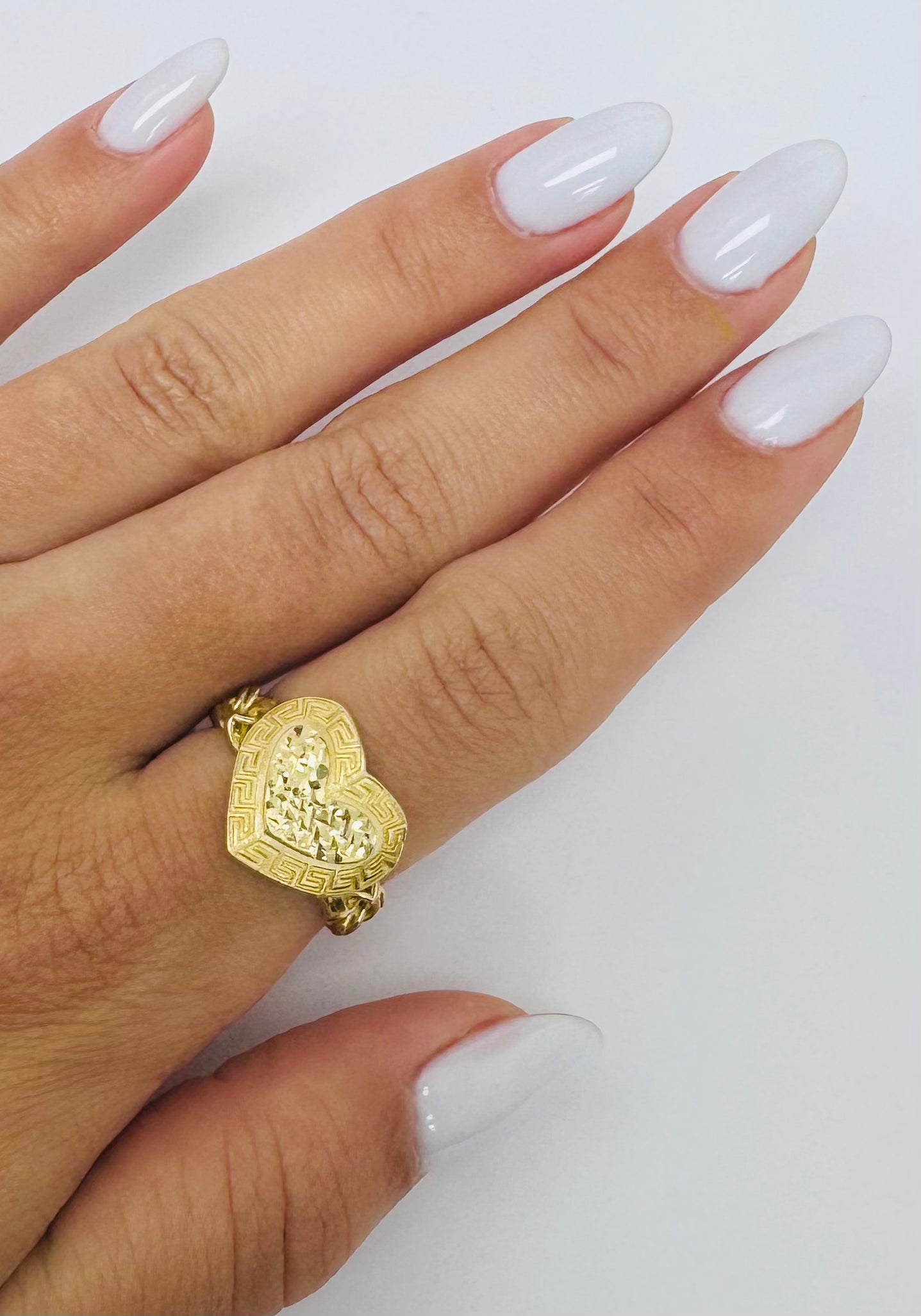Anillo corazón 10k
