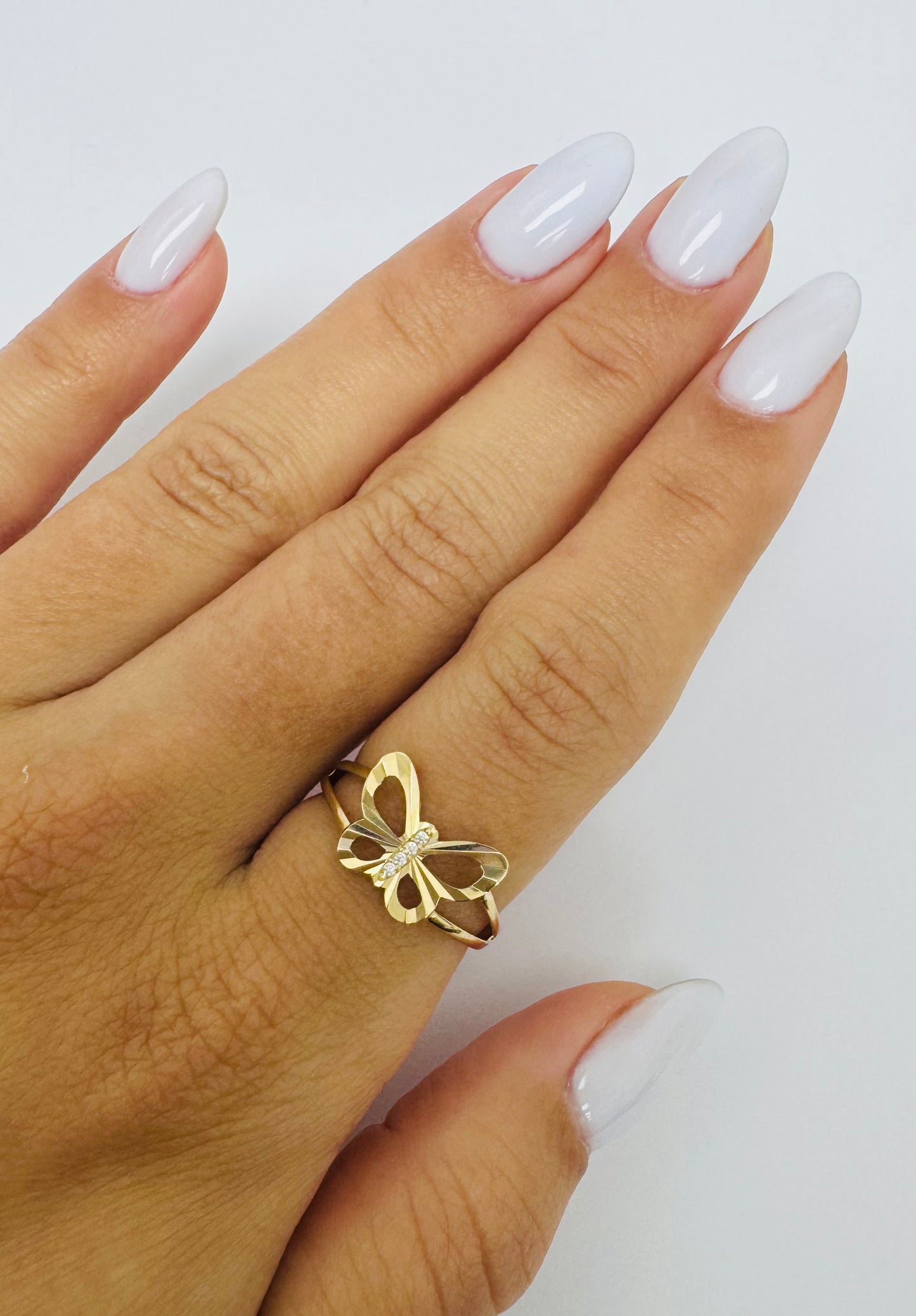 Anillo de mariposa 14k
