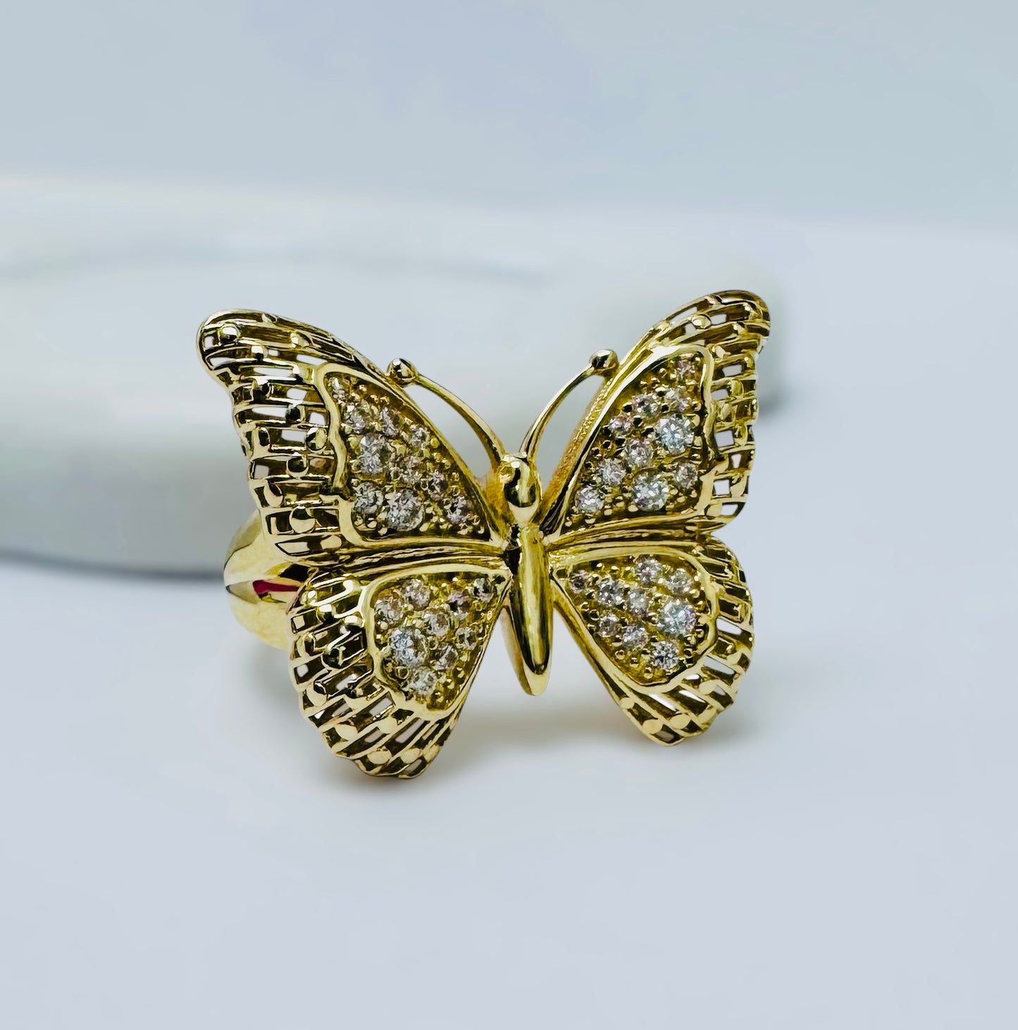 Anillo mariposa 10k