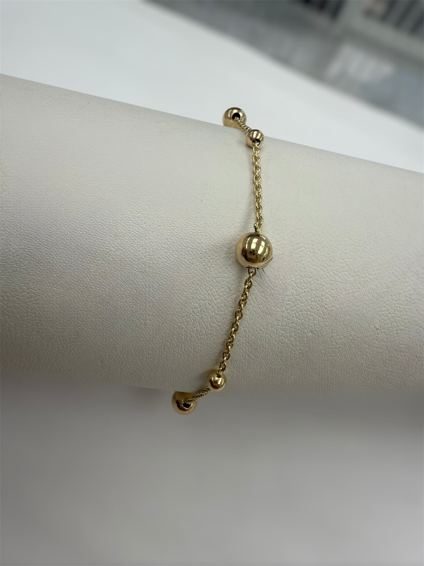 Pulsera de balines 14K
