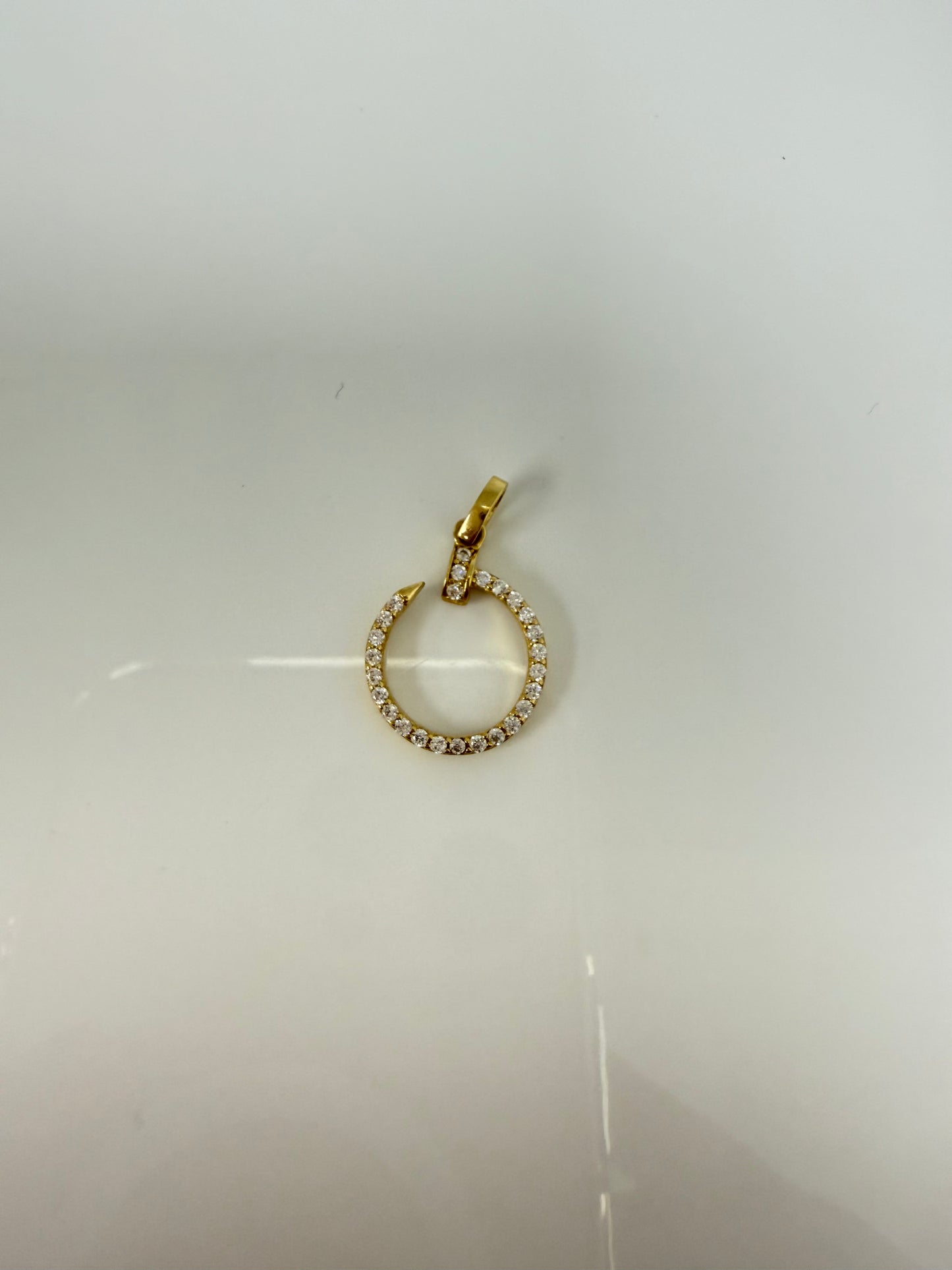 Dije de clavo pequeño 14k