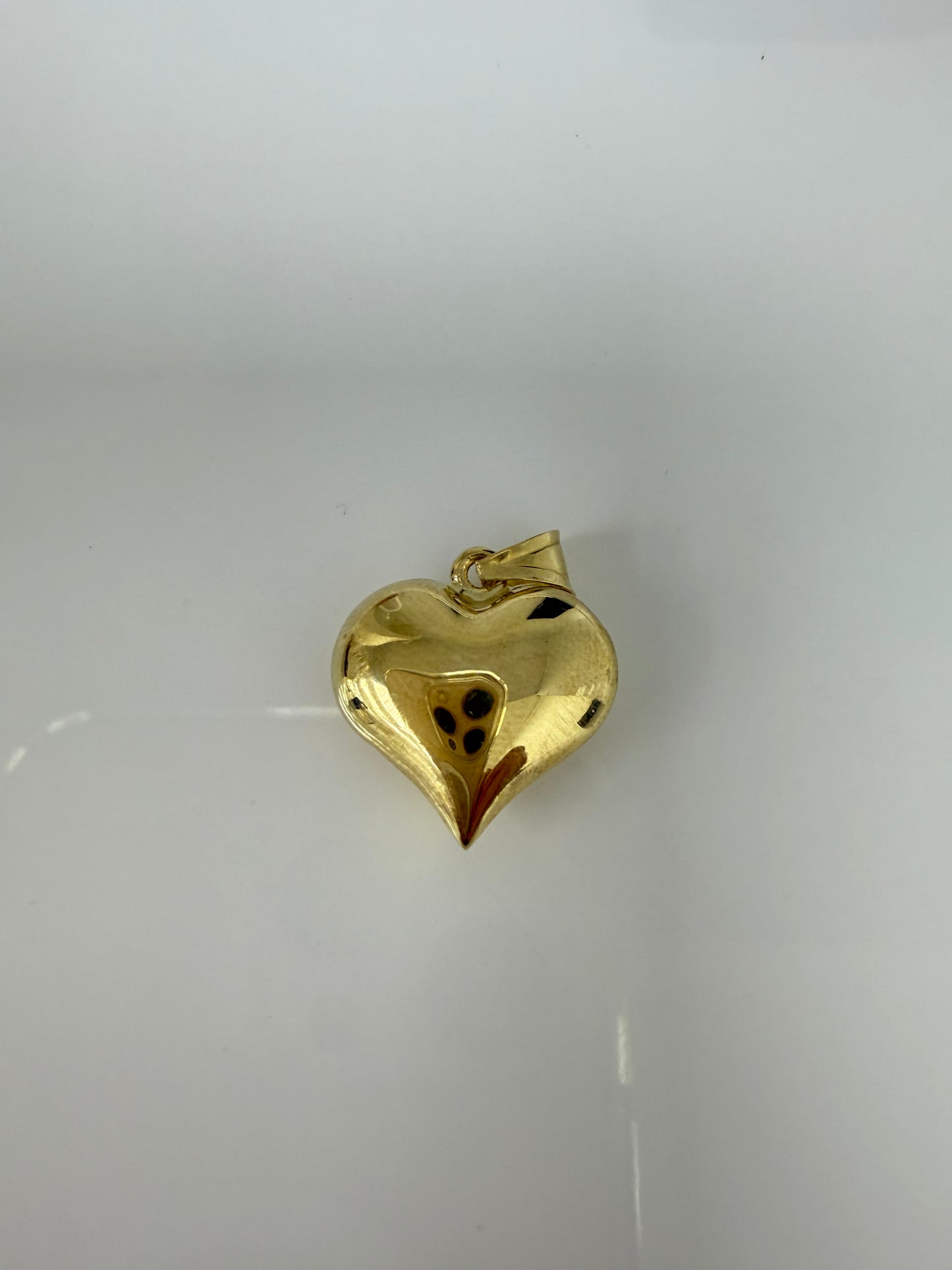Dije de corazón mediano liso 10k