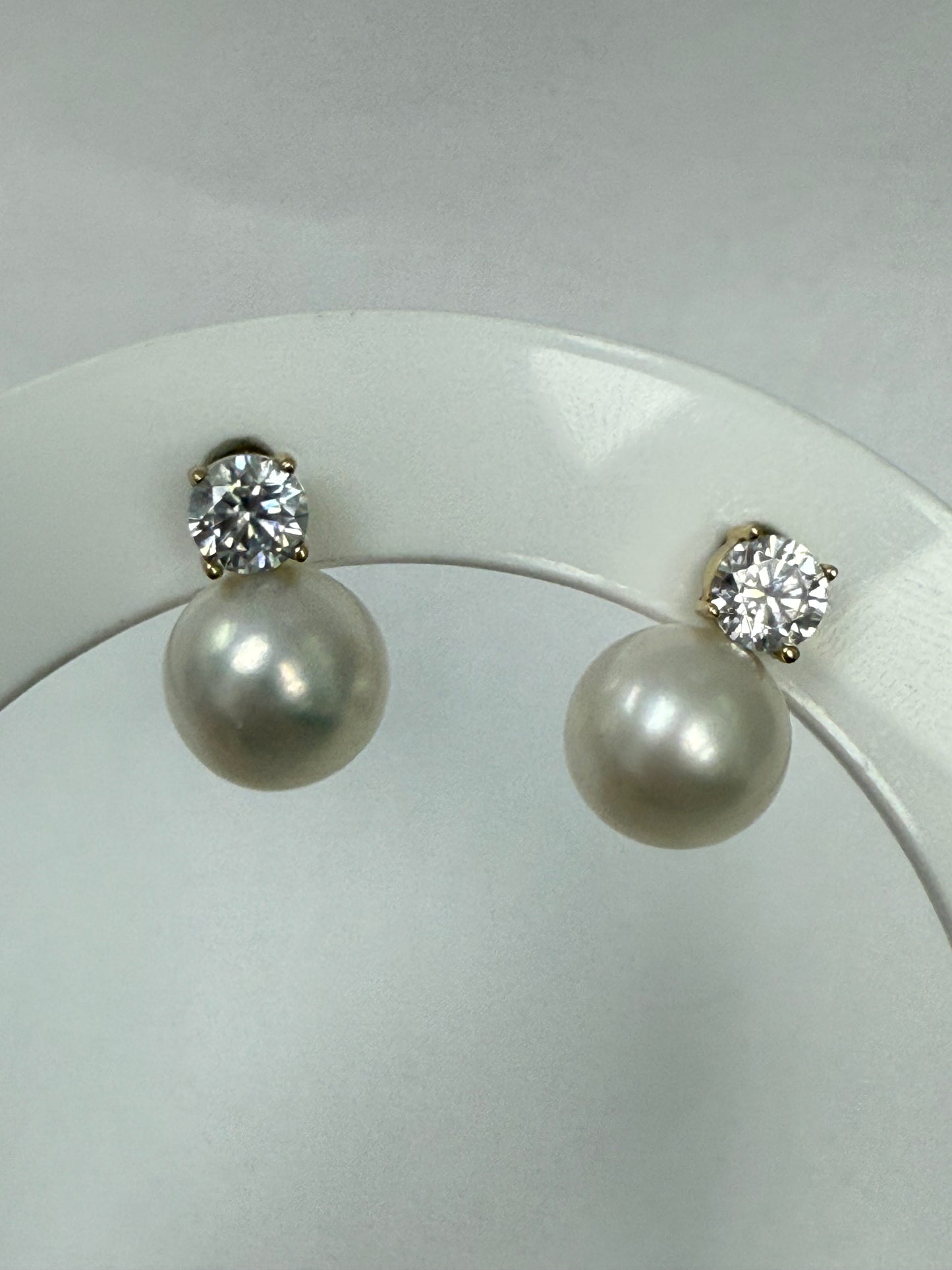 Aretes de bolas 14K