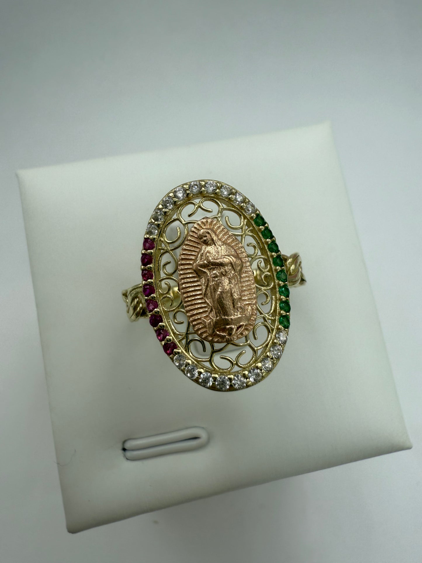 Anillo de la virgen de Guadalupe 10K