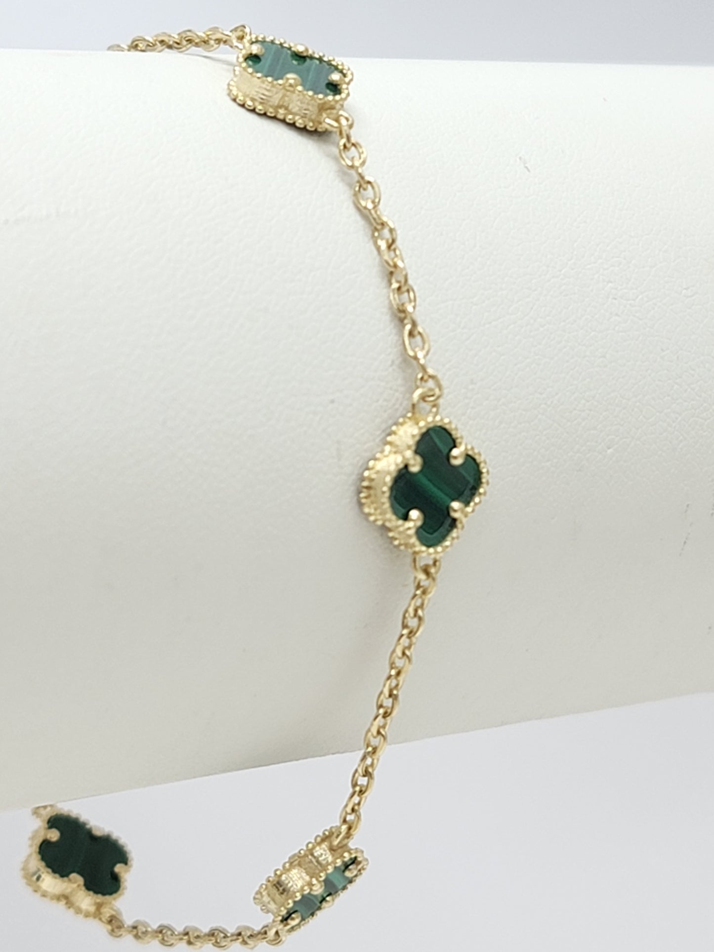 Pulsera clover verde 10k
