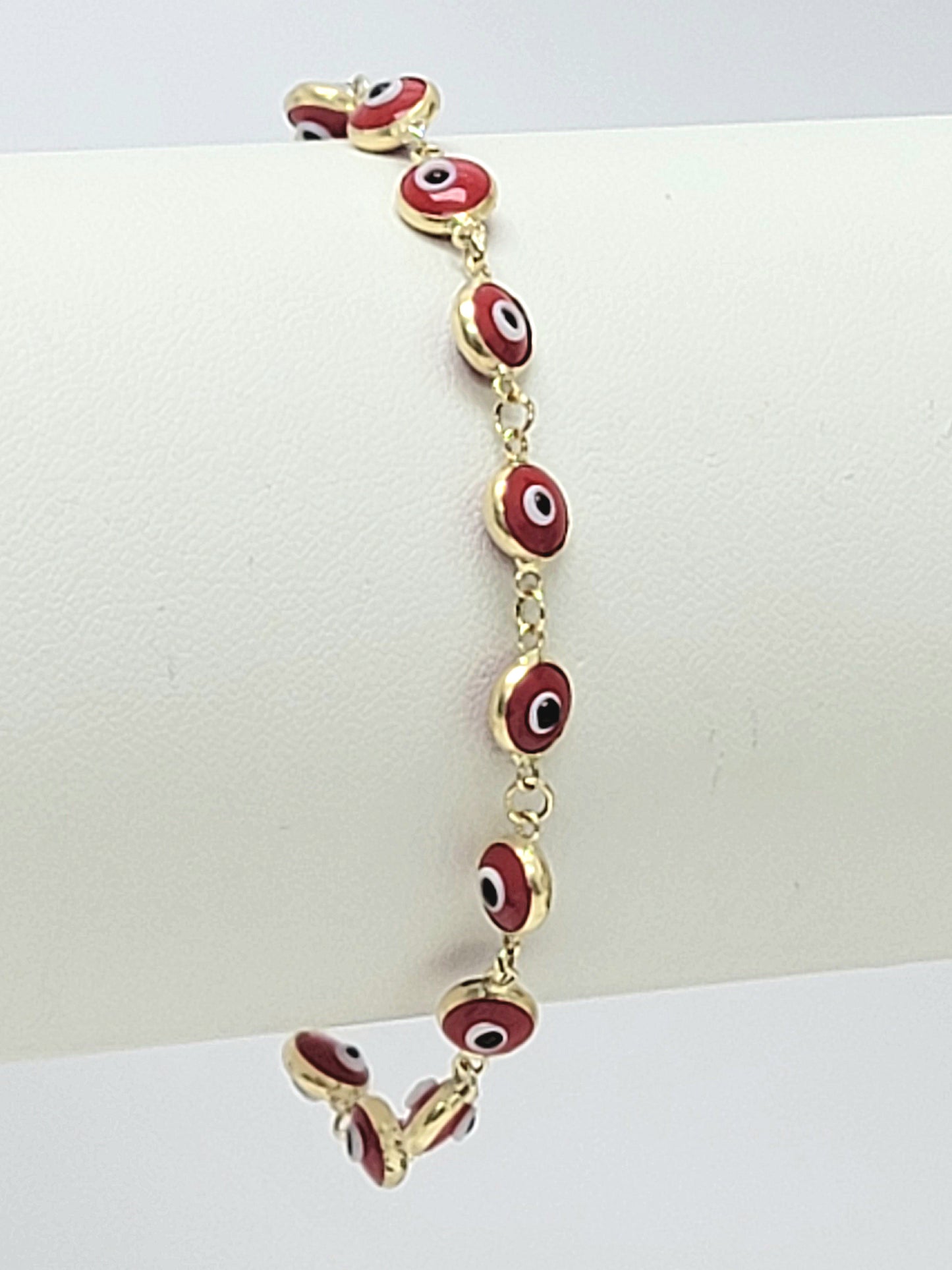 Pulsera ojo turco 14k