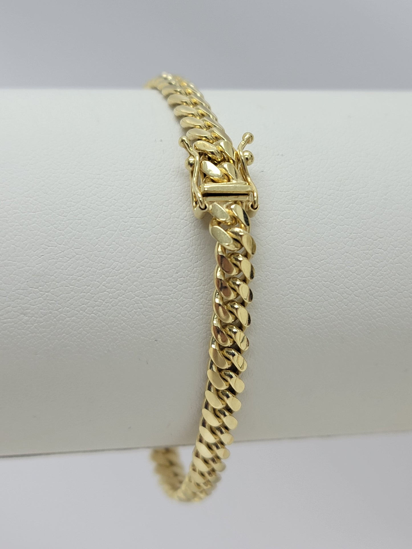 Pulsera Cuban link sólida 10k