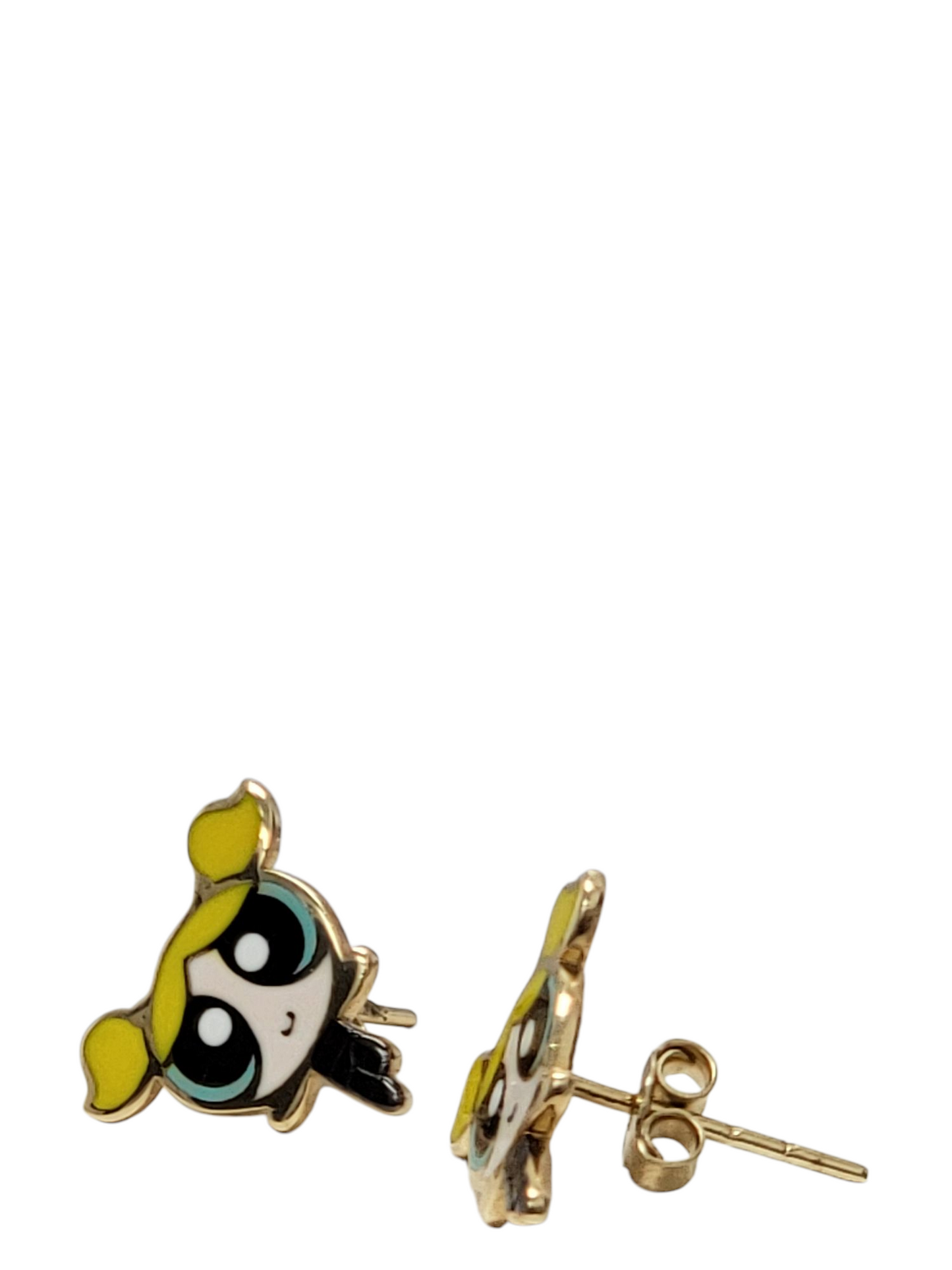 Aretes burbuja 14k