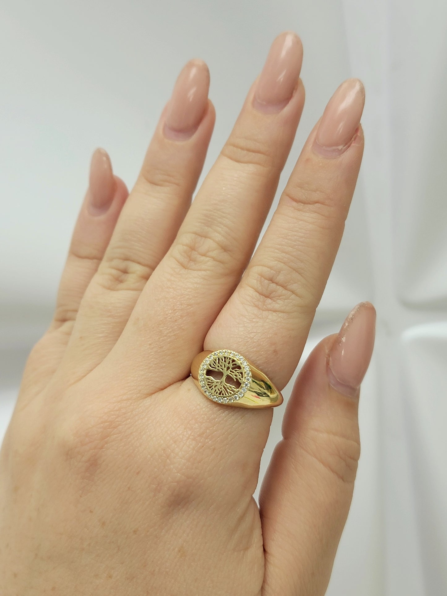 Anillo árbol de la vida 14k