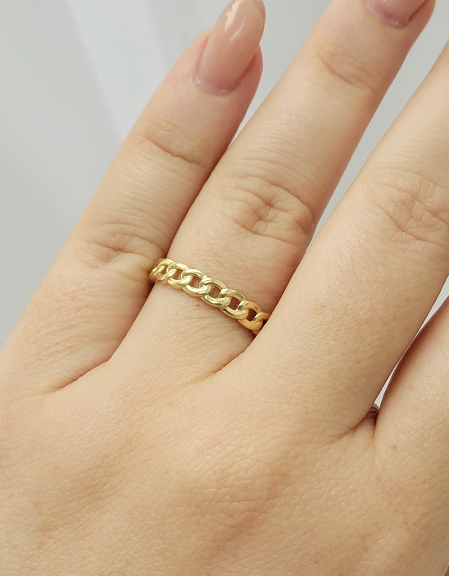 Anillo de cadena 14k