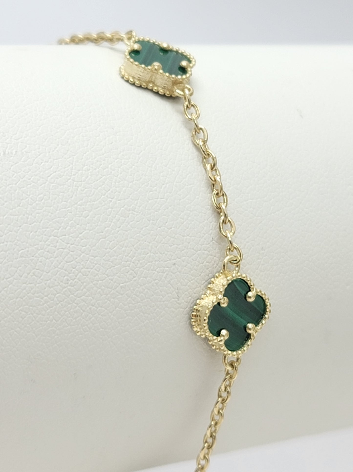 Pulsera clover verde 10k