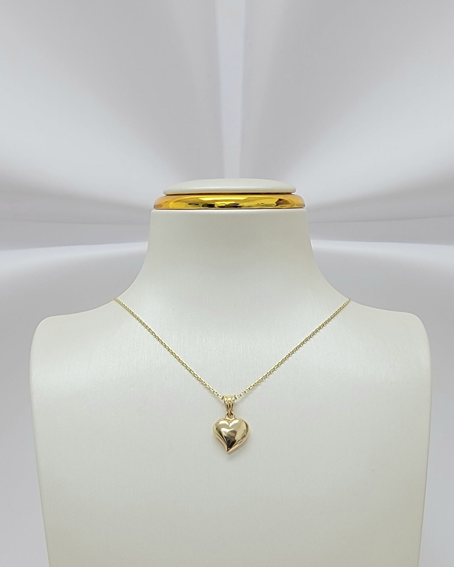 Cadena corazón 14k
