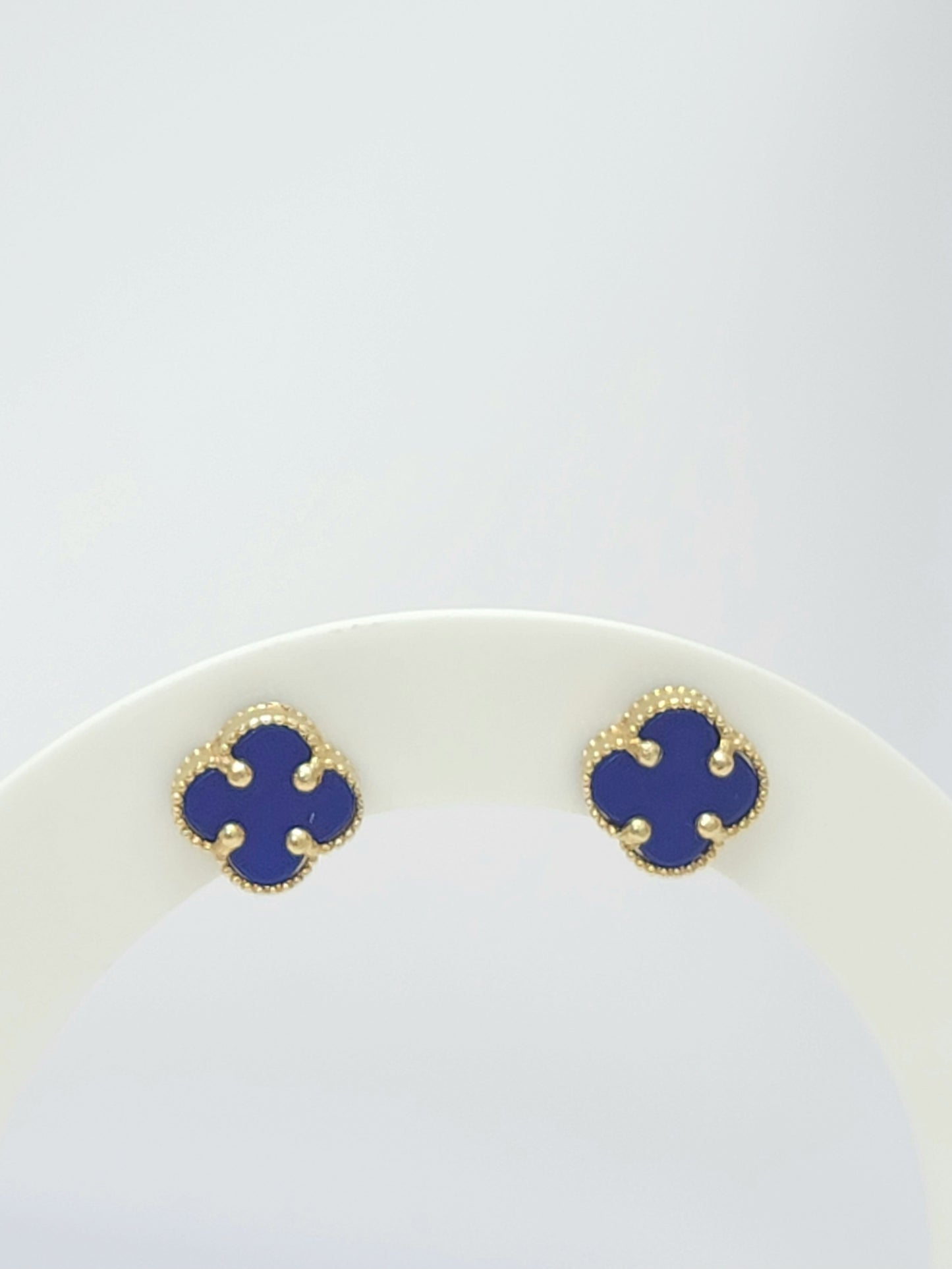Aretes clover 14k