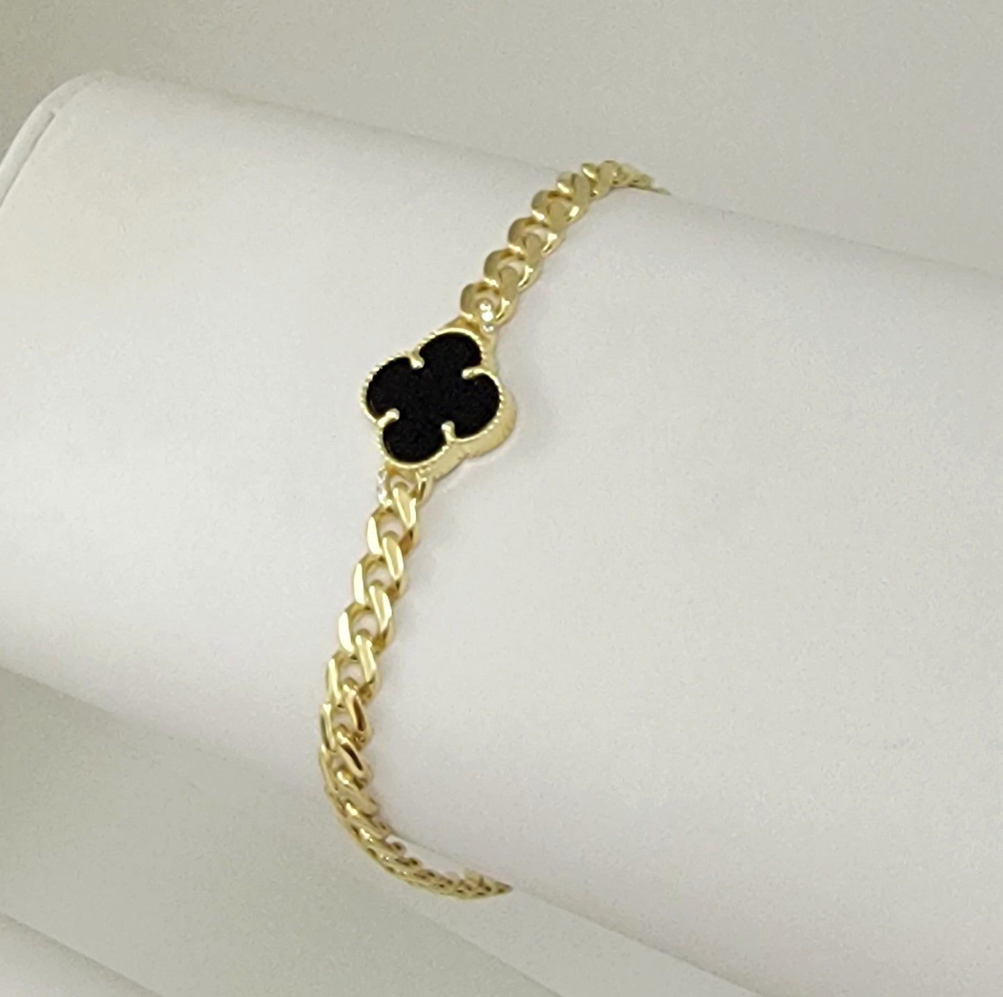 Pulsera Mónaco clover 10k