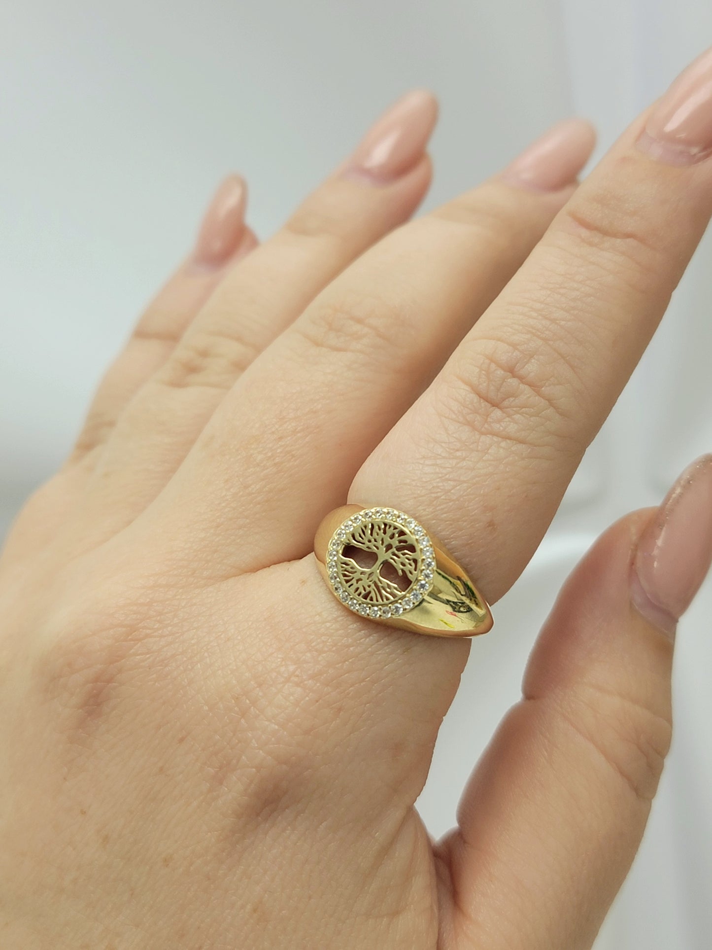 Anillo árbol de la vida 14k