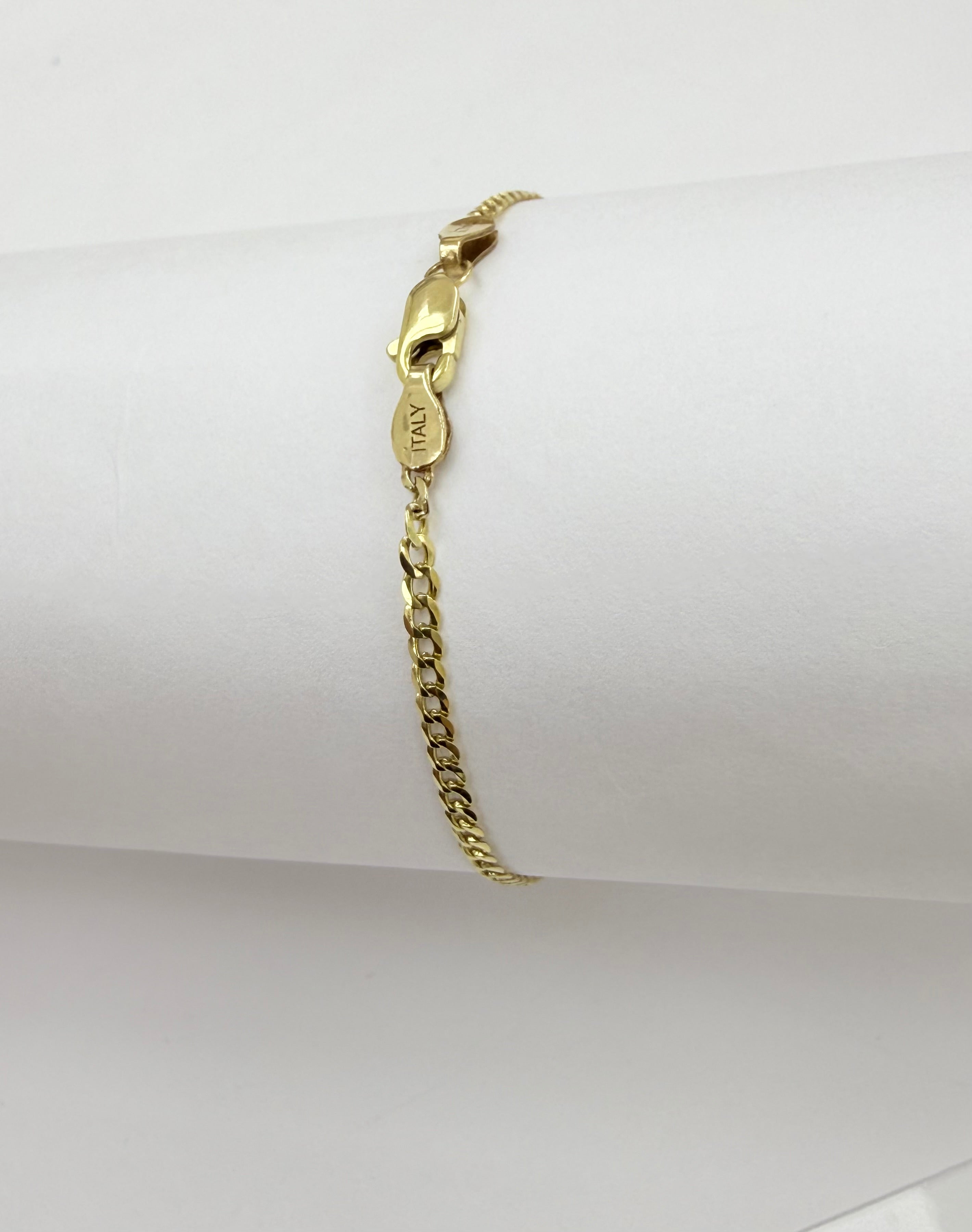 Pulsera para Niña/niño con placa 10k