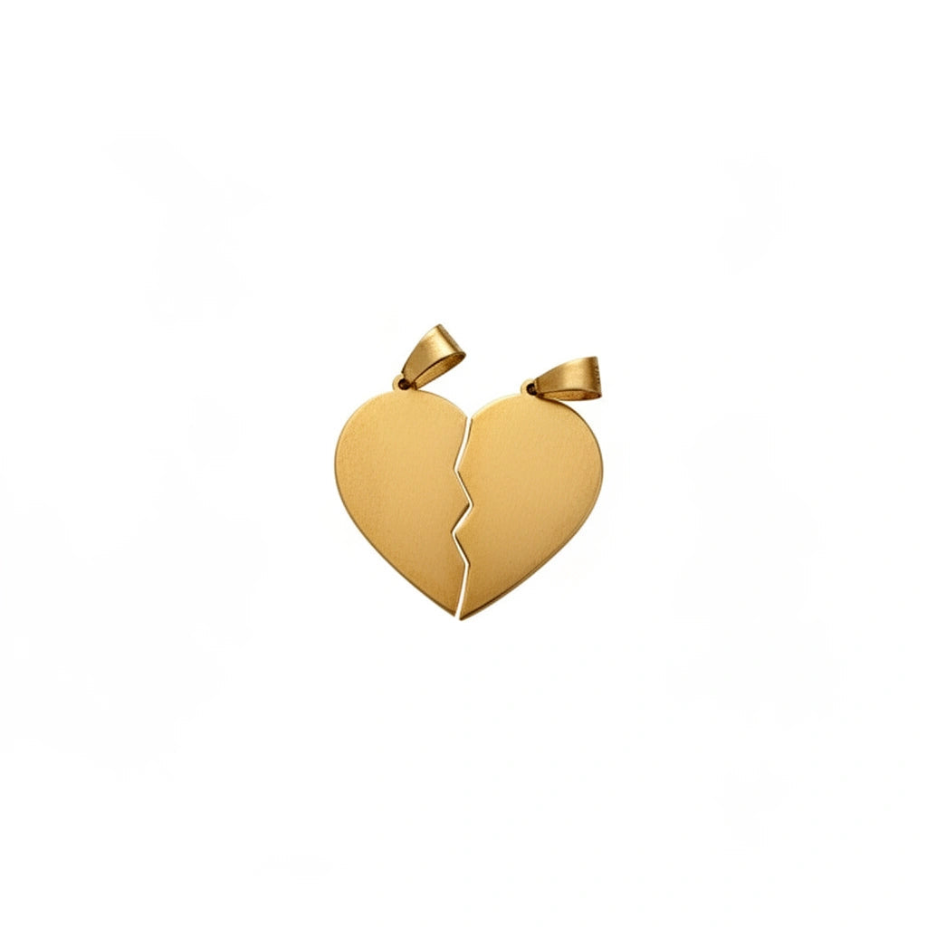 Dije de corazón partido 14k