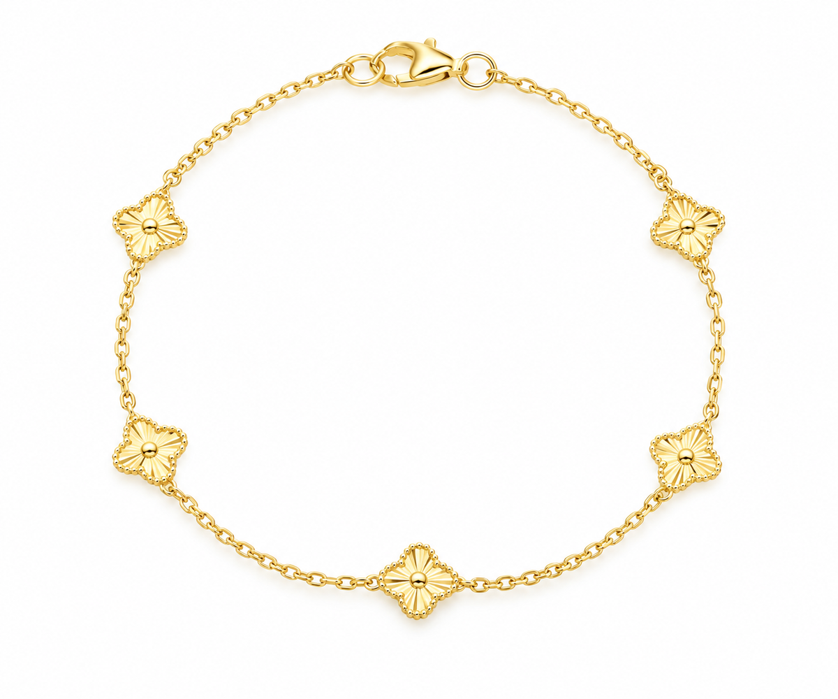 Pulsera de flor 10K