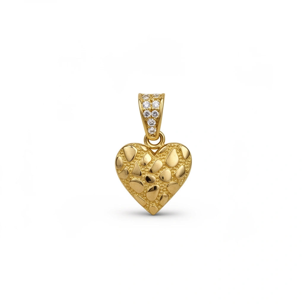 Dije de corazon nugget 10K