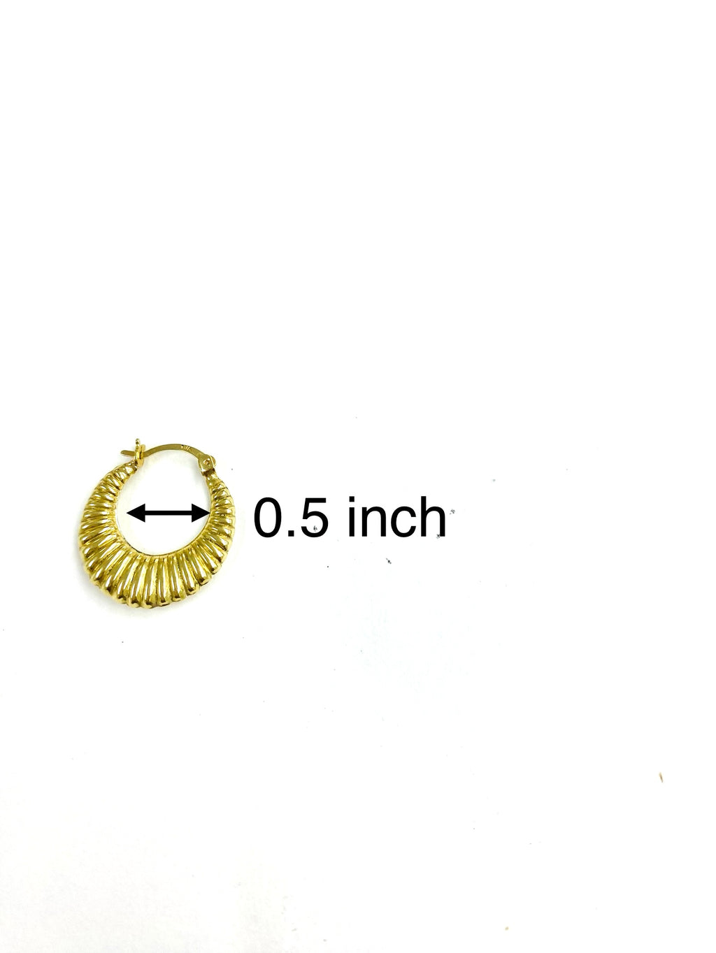 Argollas con diseño 10k