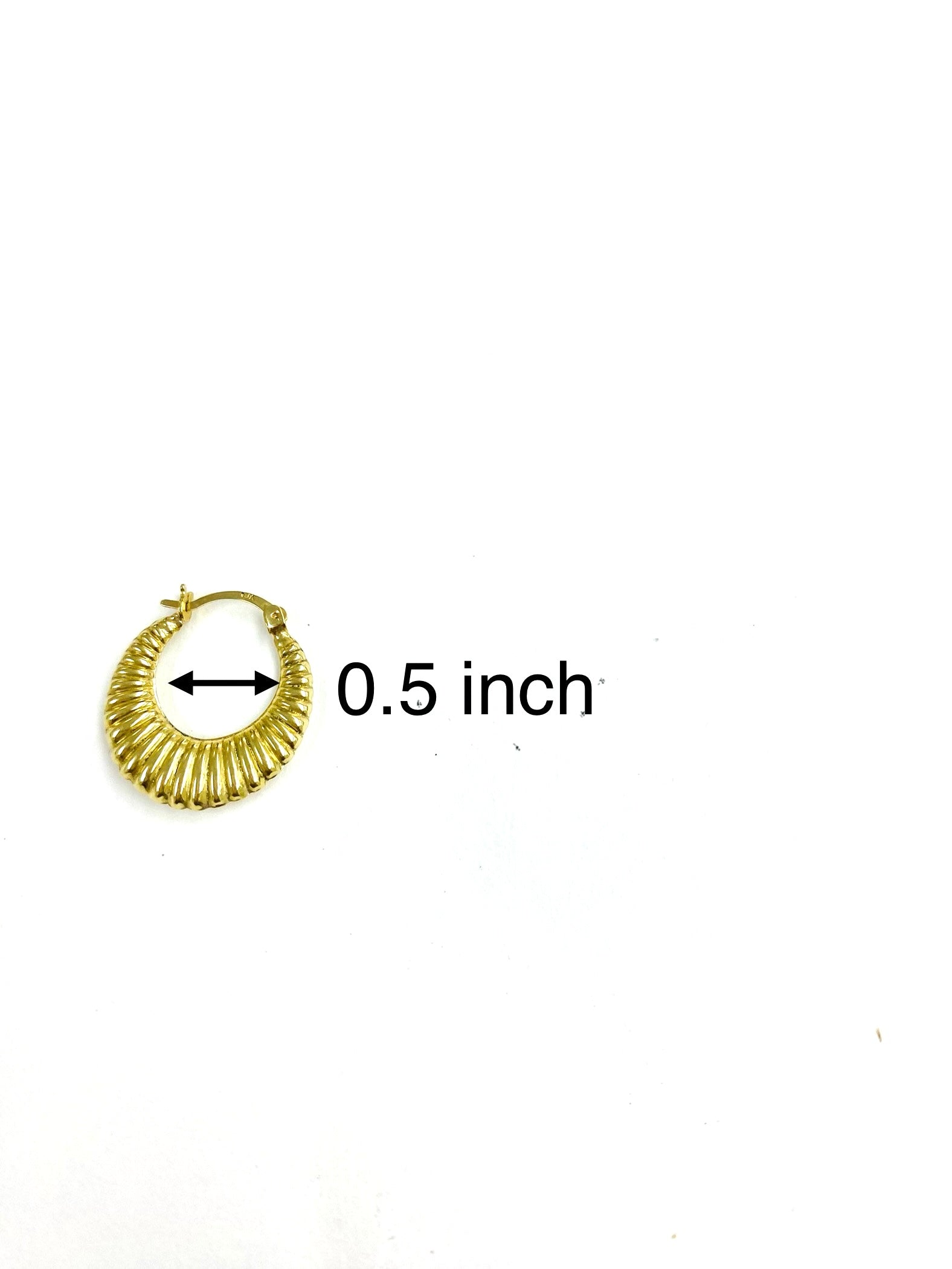 Argollas con diseño 10k