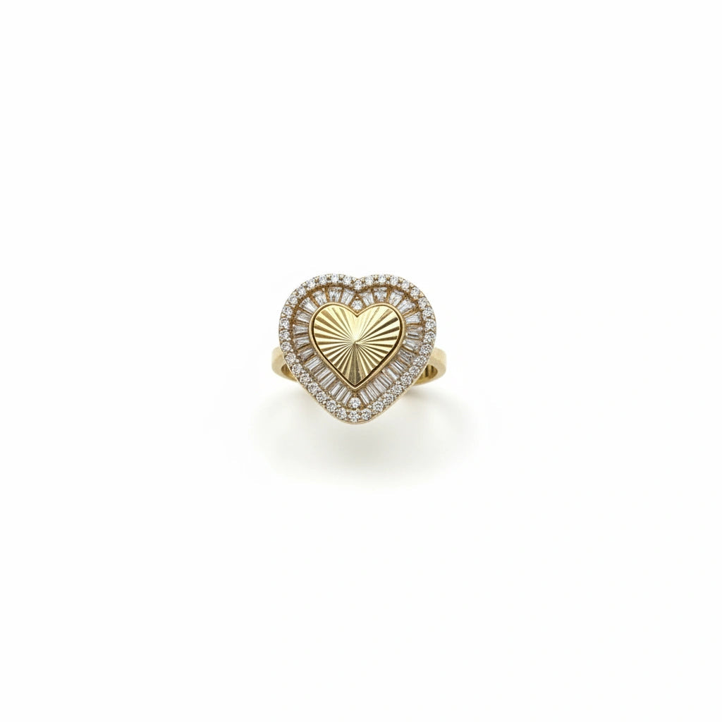 Anillo de corazon 10K