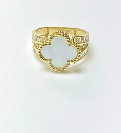 Anillo clover 14K