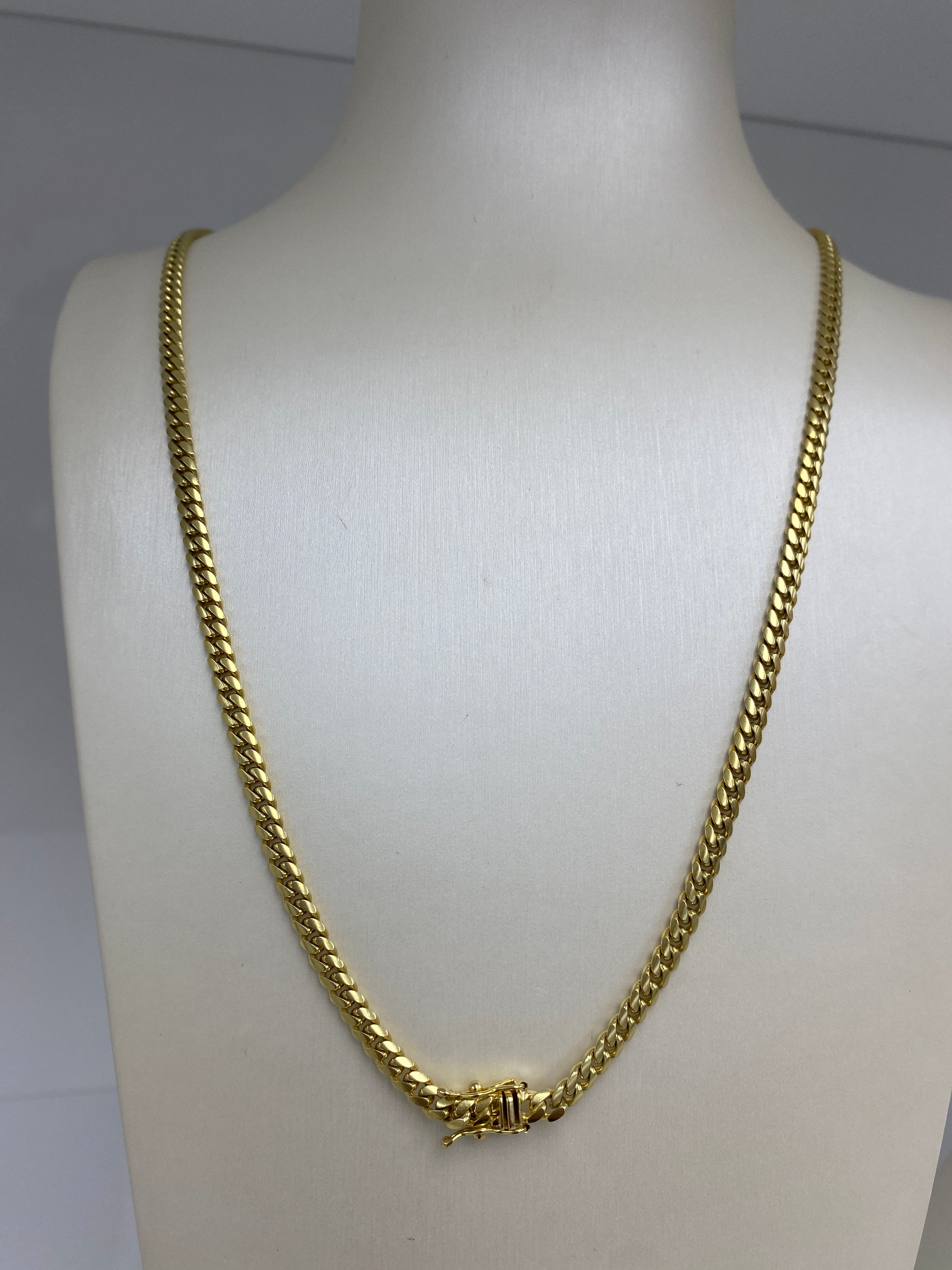 Cadena Cuban link size 24 de 10 k