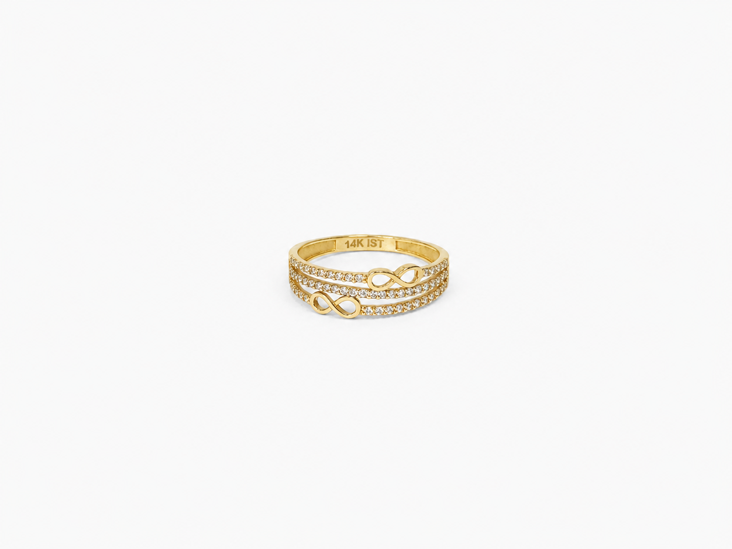 Anillo de infinito 14k