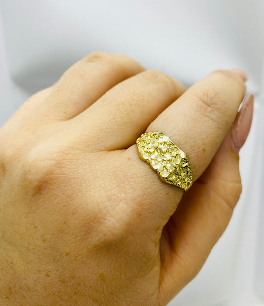 Anillo nugget 10K