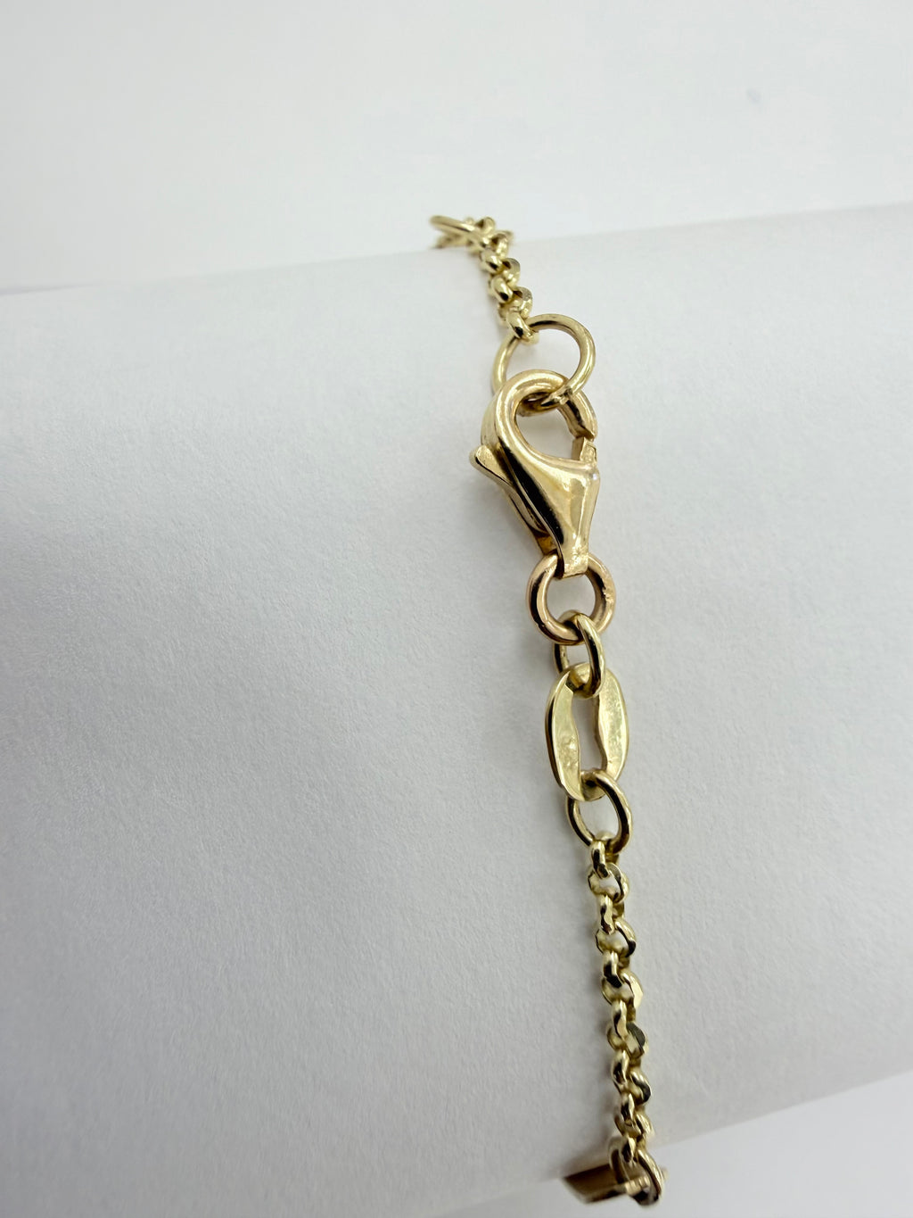 Pulsera placa para niña 14k