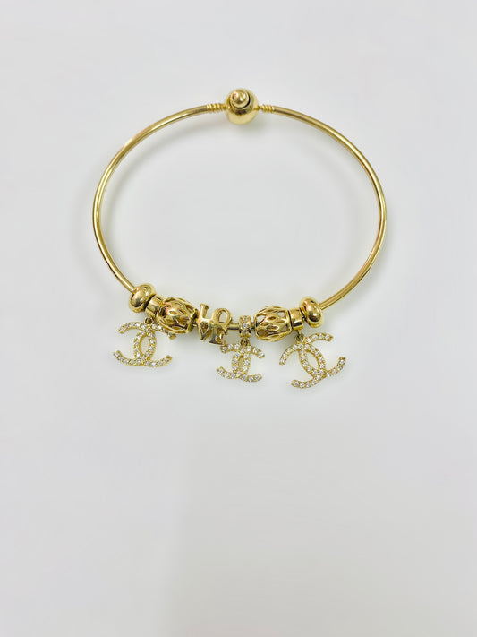 Pulsera rígida cc 14K