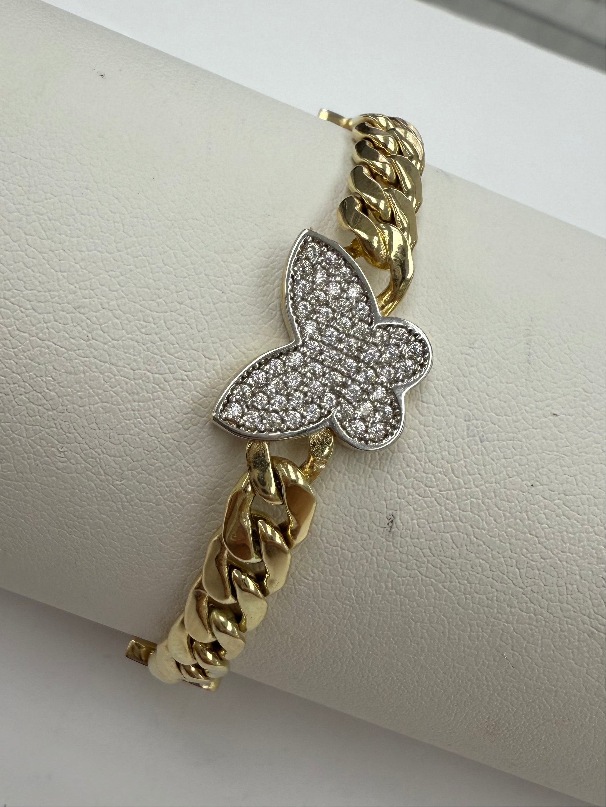 Pulsera de mariposa 10K