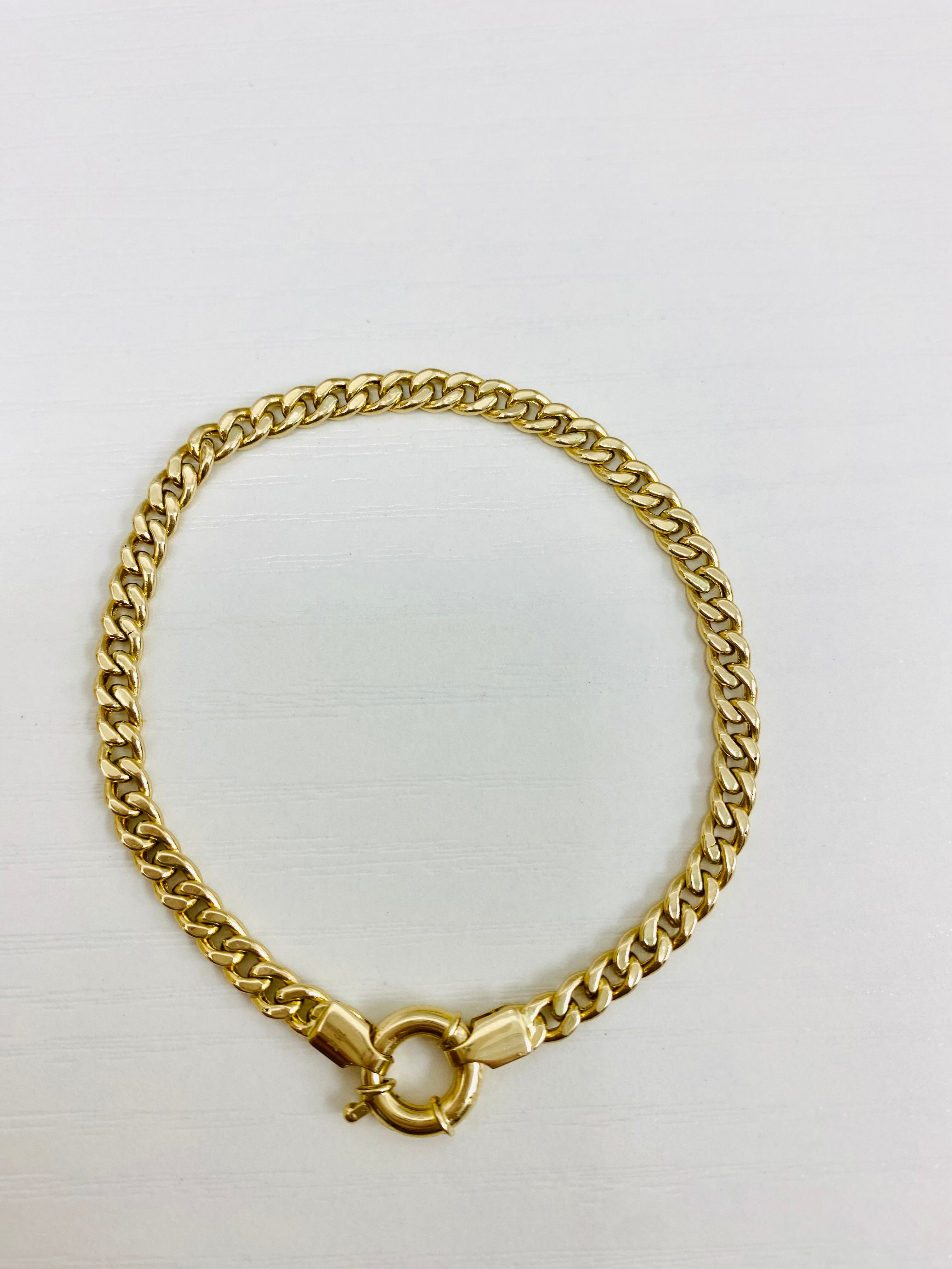 Pulsera semisolida 14 k