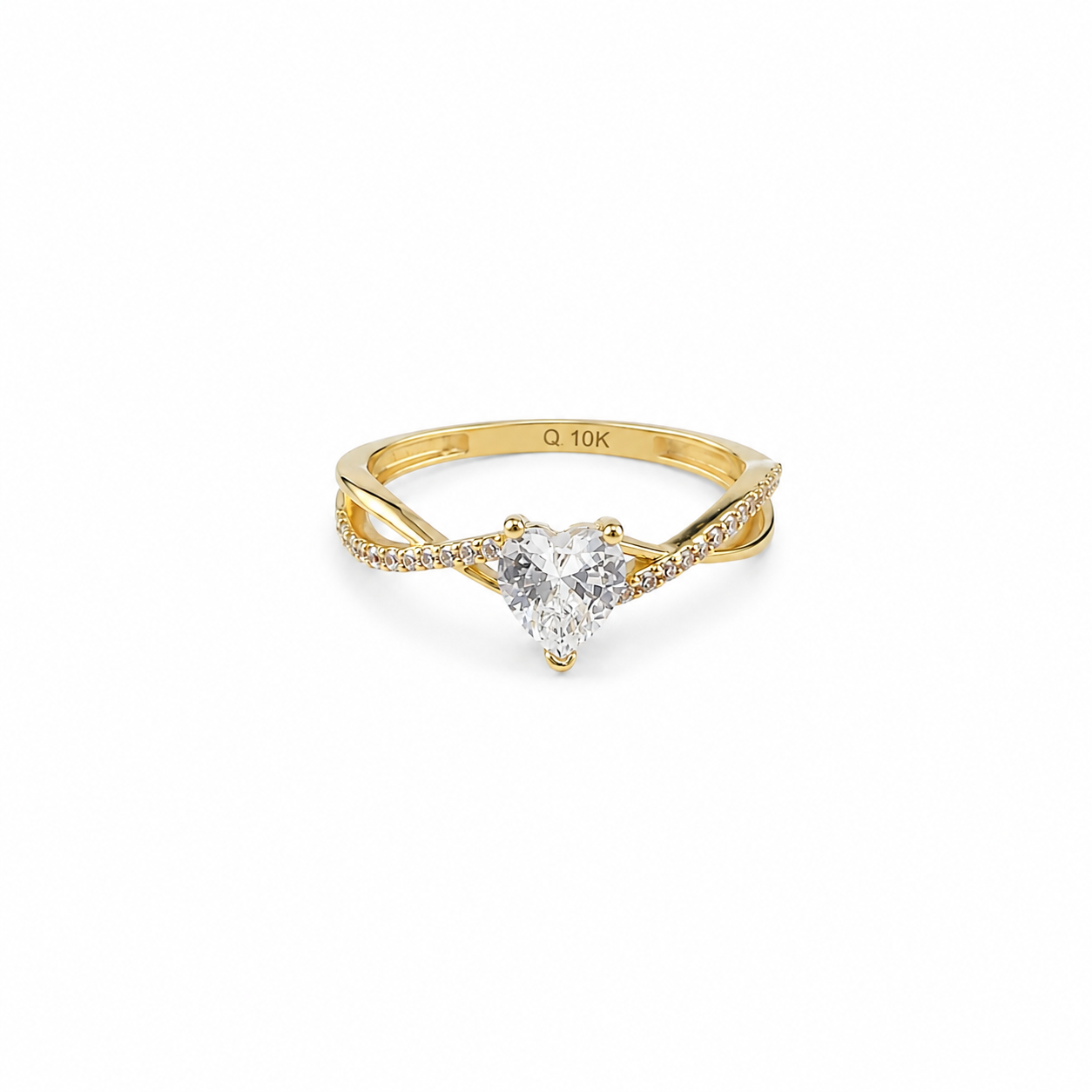 Anillo de corazon 10K