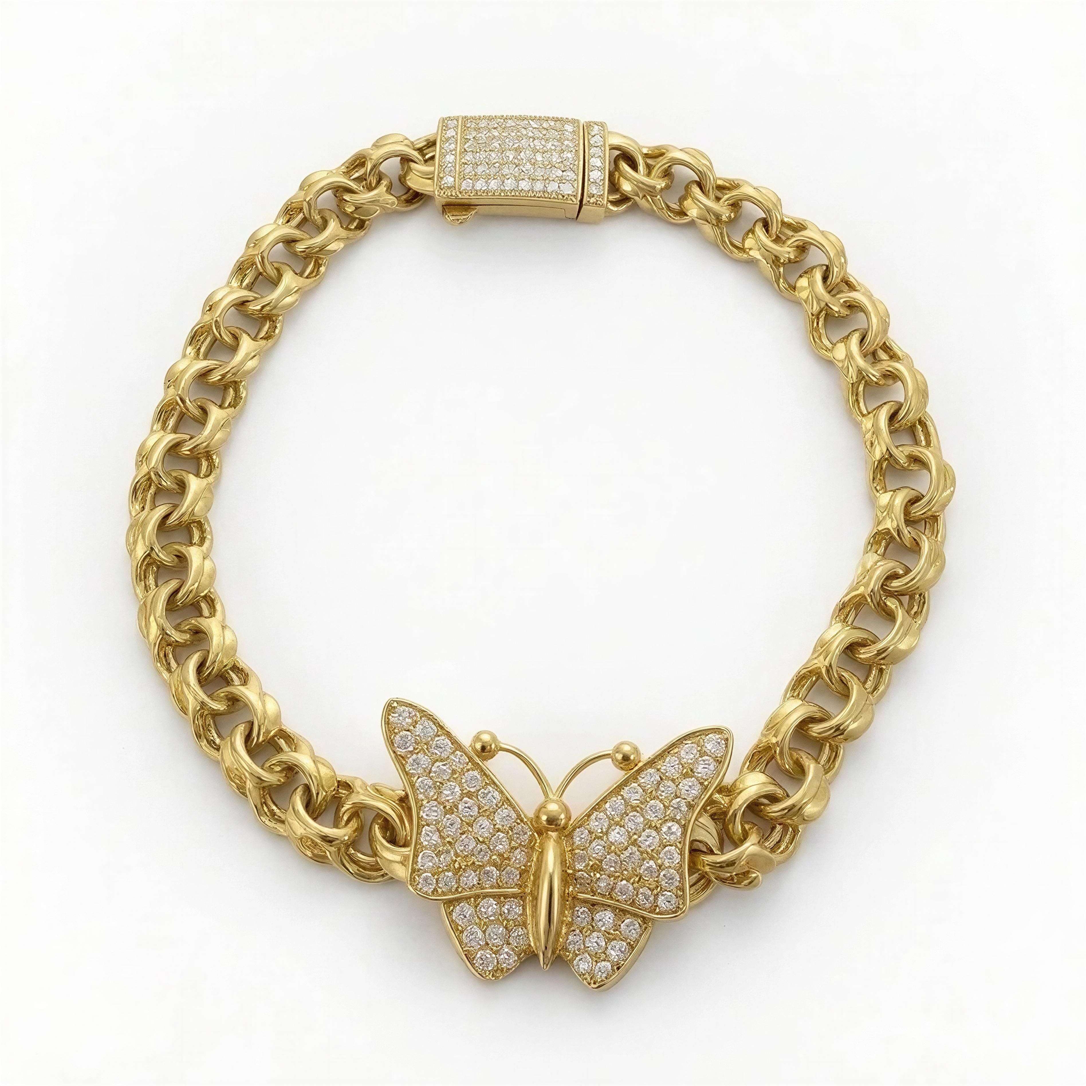 Pulsera De Mujer de Mariposa 10k