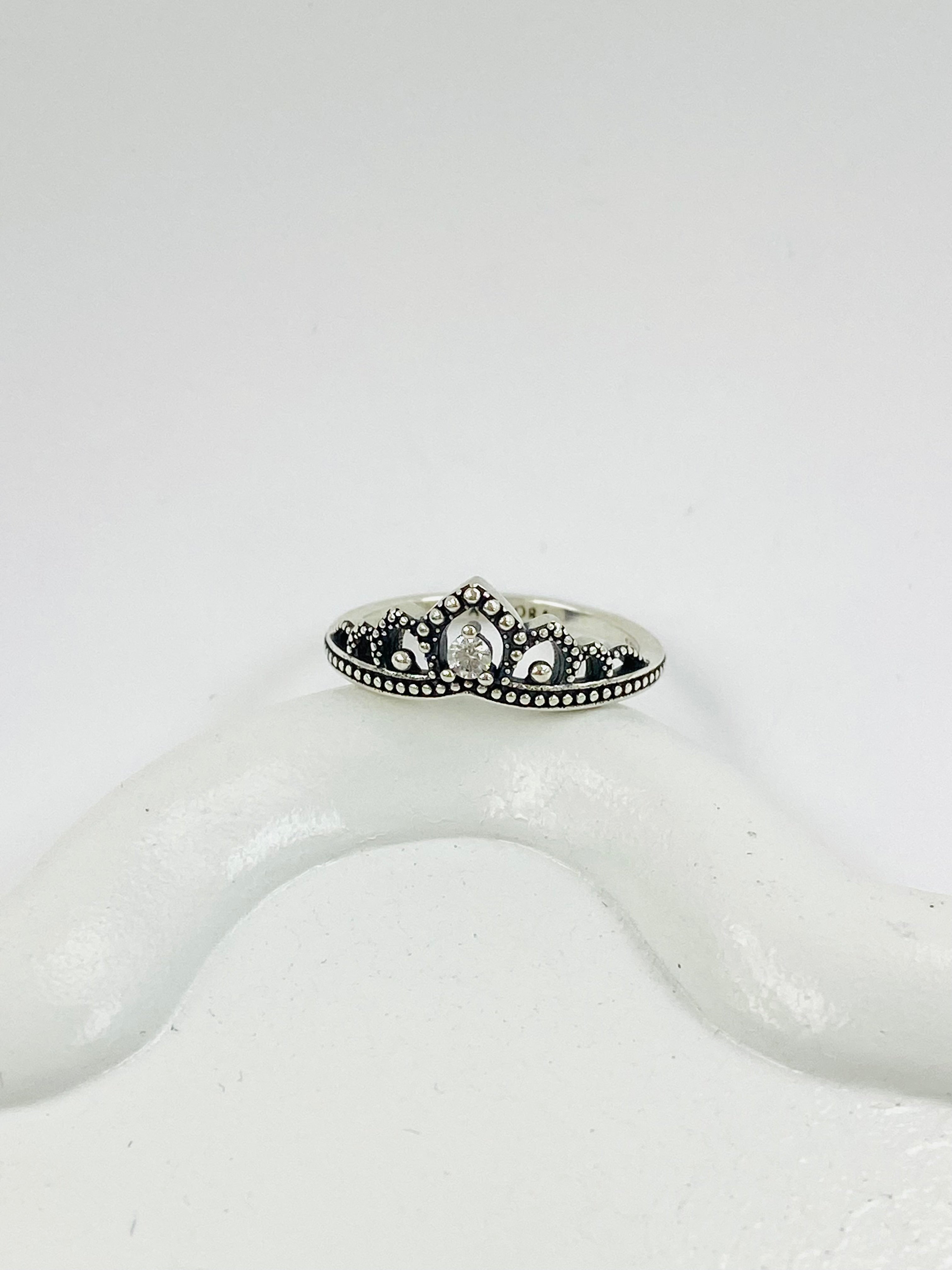 Anillo de corona de plata 925