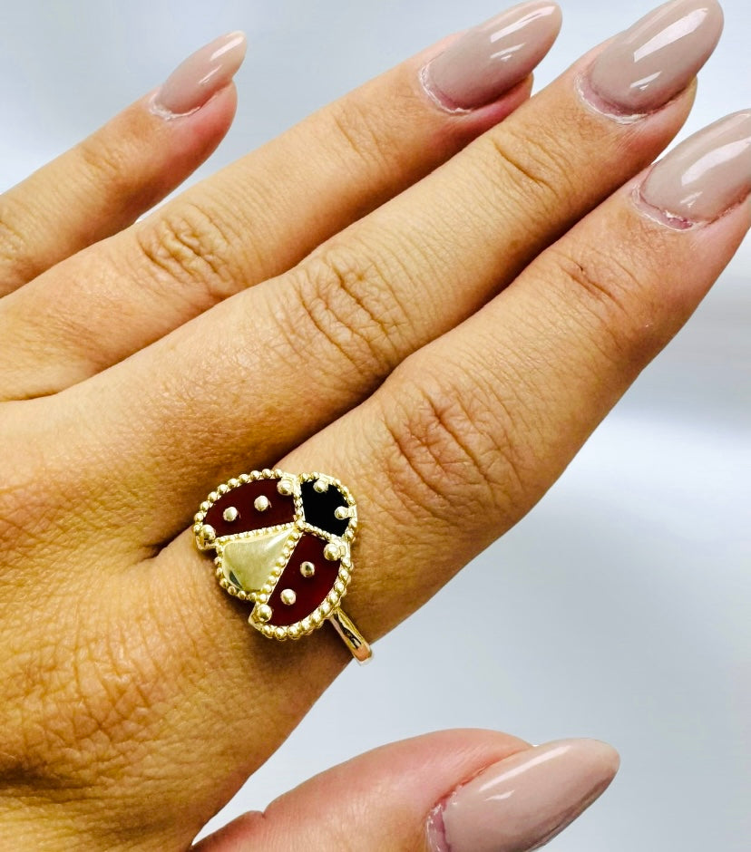 Anillo lady bug 10 k