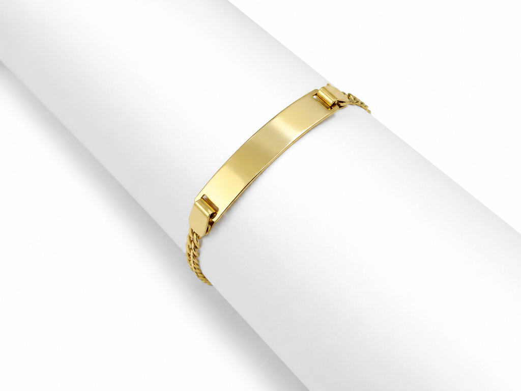 Pulsera para Bebé con placa 10k